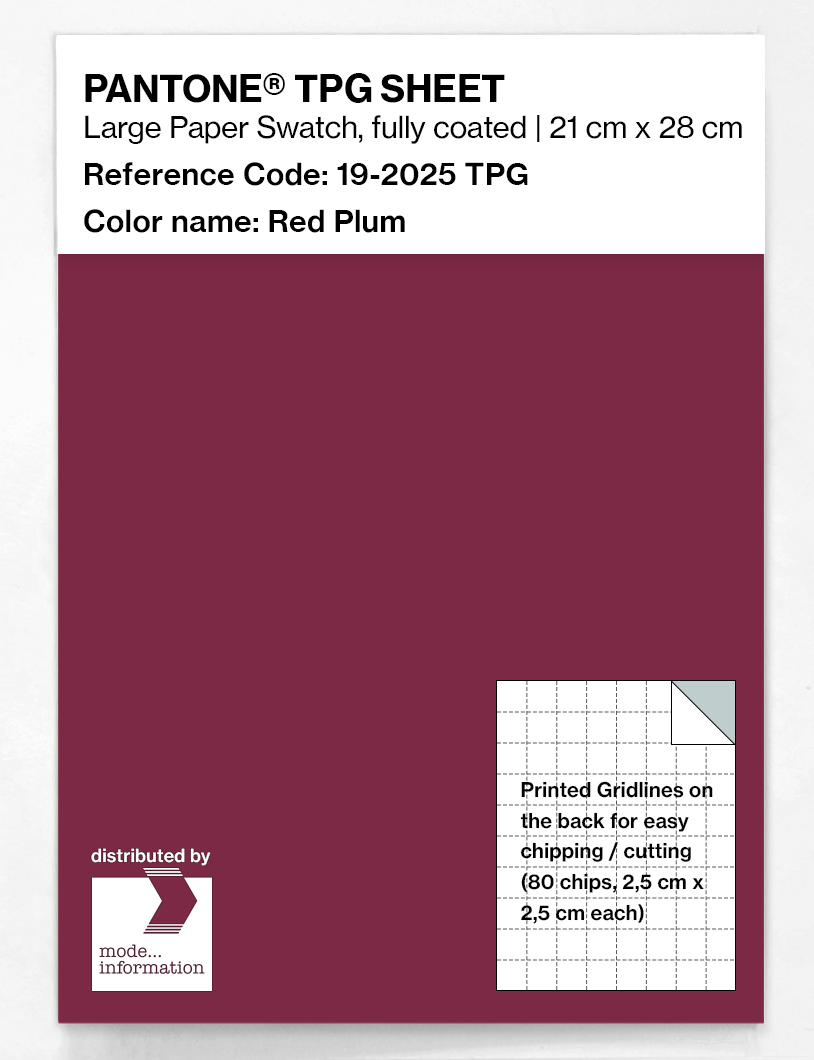 Artikelbild 1 des Artikels “PANTONE® TPG SHEET 19-2025 TPG Red Plum “