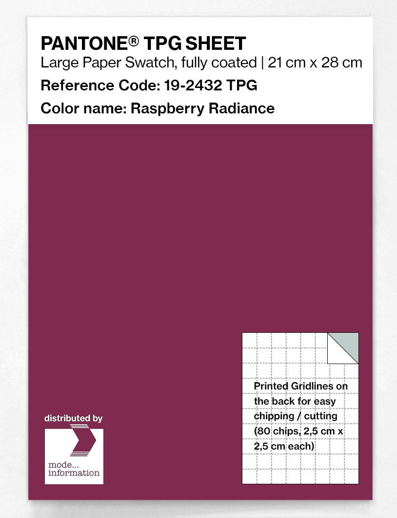 Artikelbild 1 des Artikels “PANTONE® TPG SHEET 19-2432 TPG Raspberry Radiance “