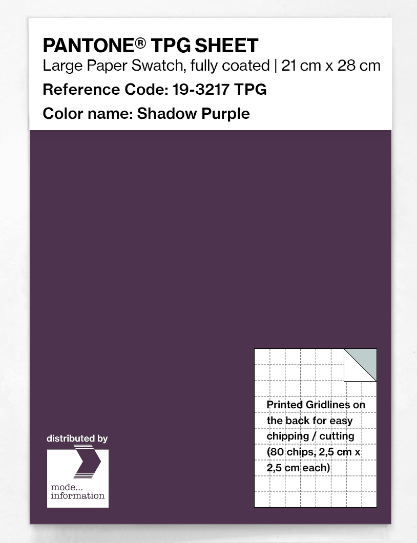 Artikelbild 1 des Artikels “PANTONE® TPG SHEET 19-3217 TPG Shadow Purple “