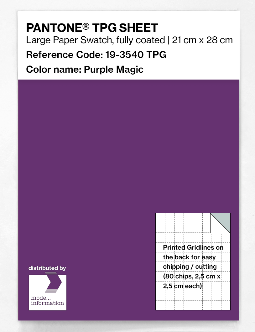 Artikelbild 1 des Artikels “PANTONE® TPG SHEET 19-3540 TPG Purple Magic “