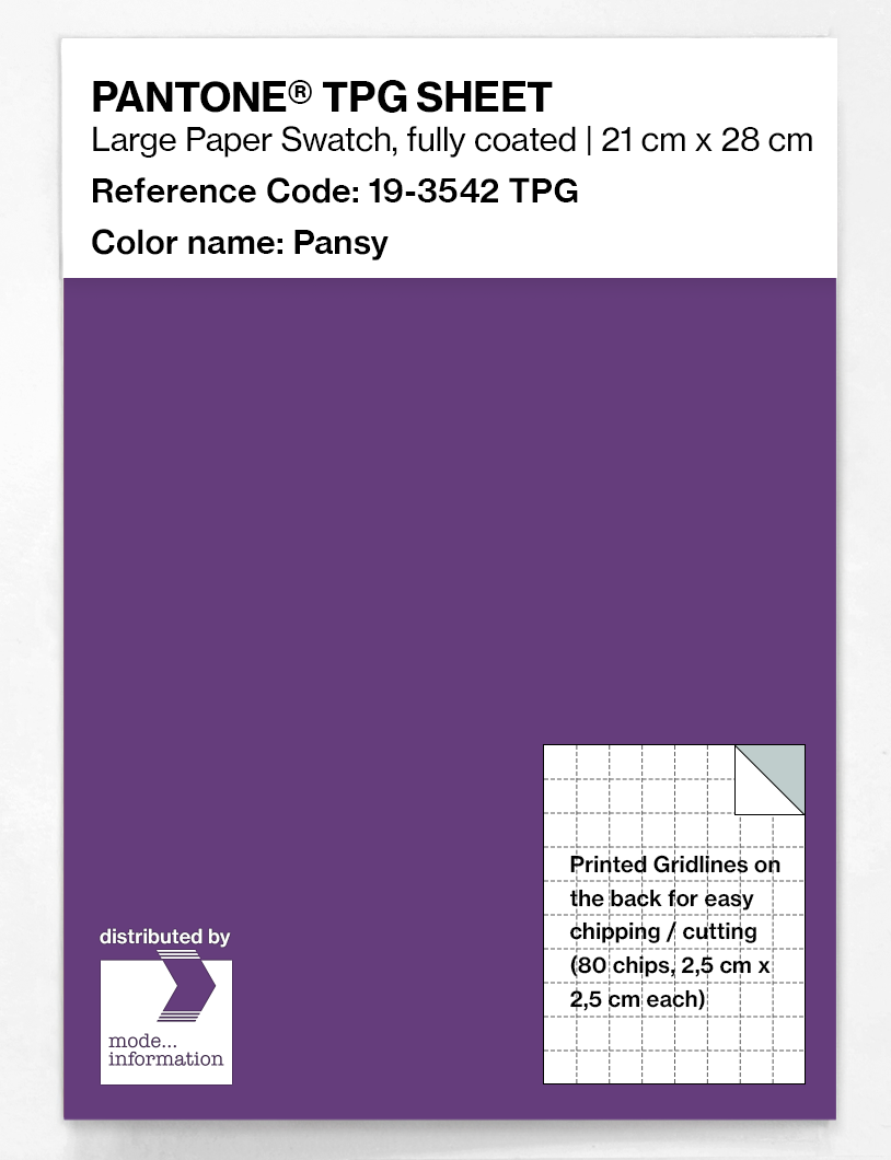 Artikelbild 1 des Artikels “PANTONE® TPG SHEET 19-3542 TPG Pansy “