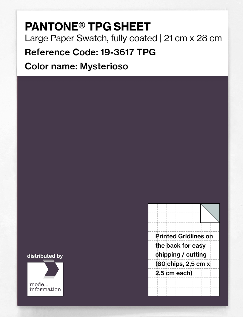 Artikelbild 1 des Artikels “PANTONE® TPG SHEET 19-3617 TPG Mysterioso “