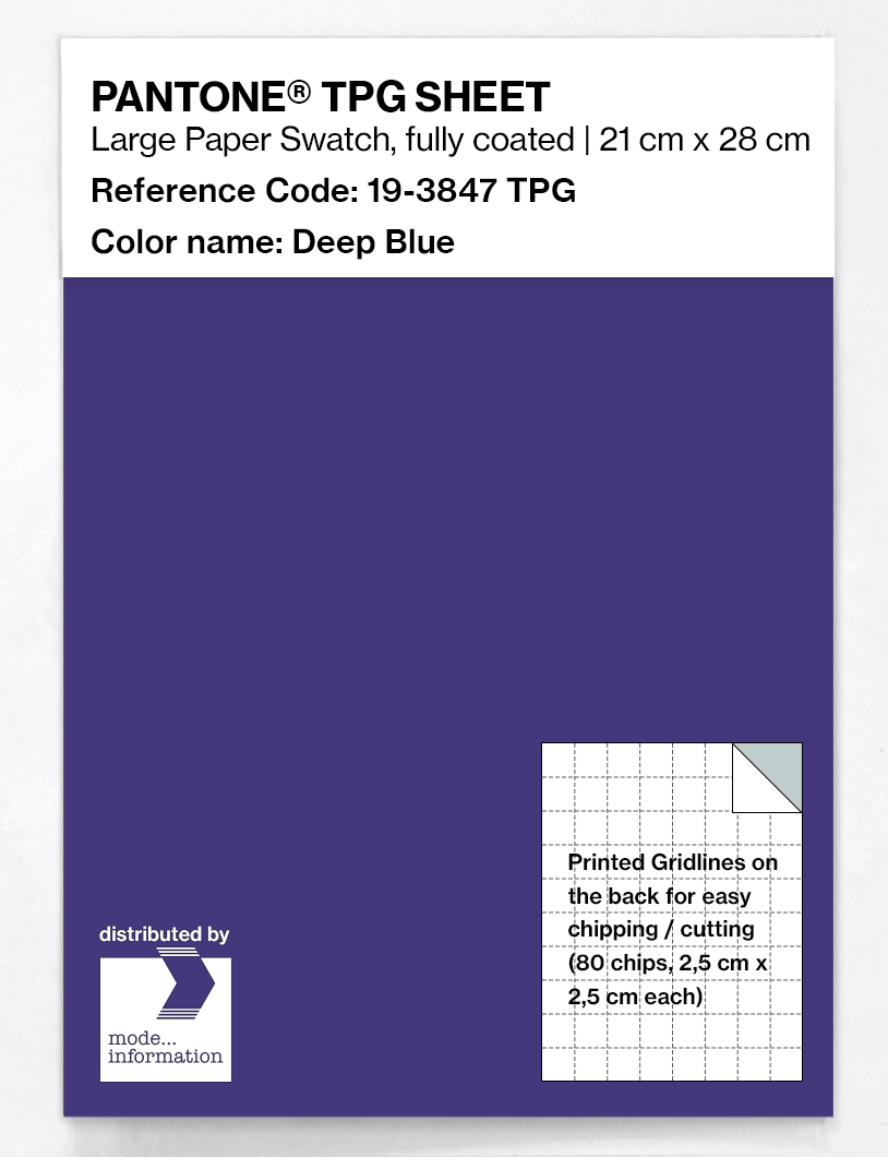 Artikelbild 1 des Artikels “PANTONE® TPG SHEET 19-3847 TPG Deep Blue “
