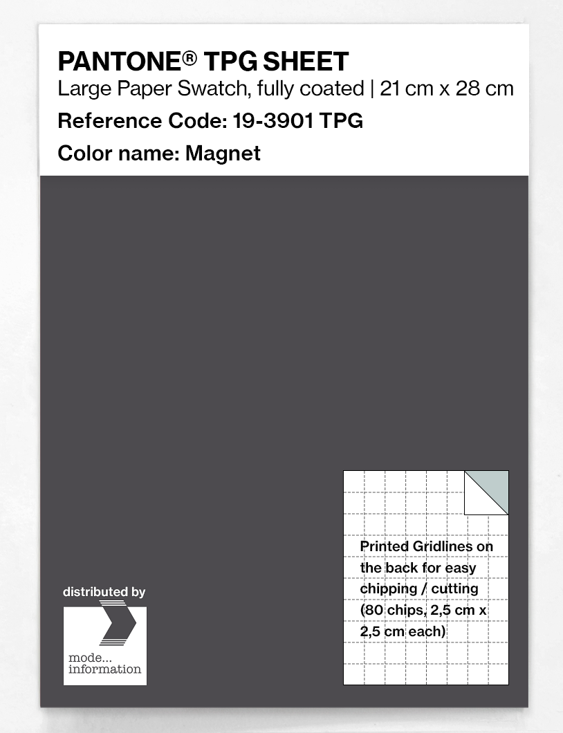 Product image 1 of the product “PANTONE® TPG SHEET 19-3901 TPG Magnet ”
