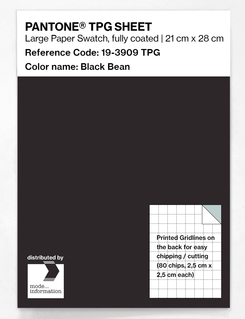 Product image 1 of the product “PANTONE® TPG SHEET 19-3909 TPG Black Bean ”
