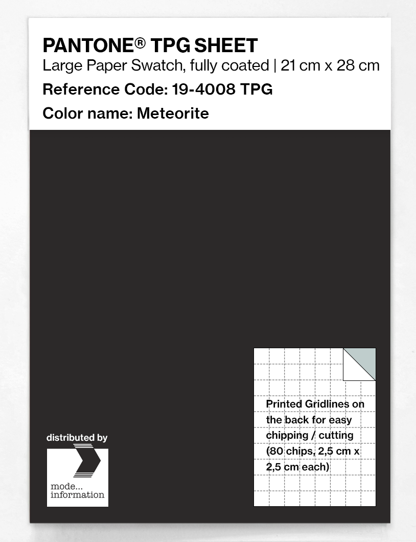Product image 1 of the product “PANTONE® TPG SHEET 19-4008 TPG Meteorite ”