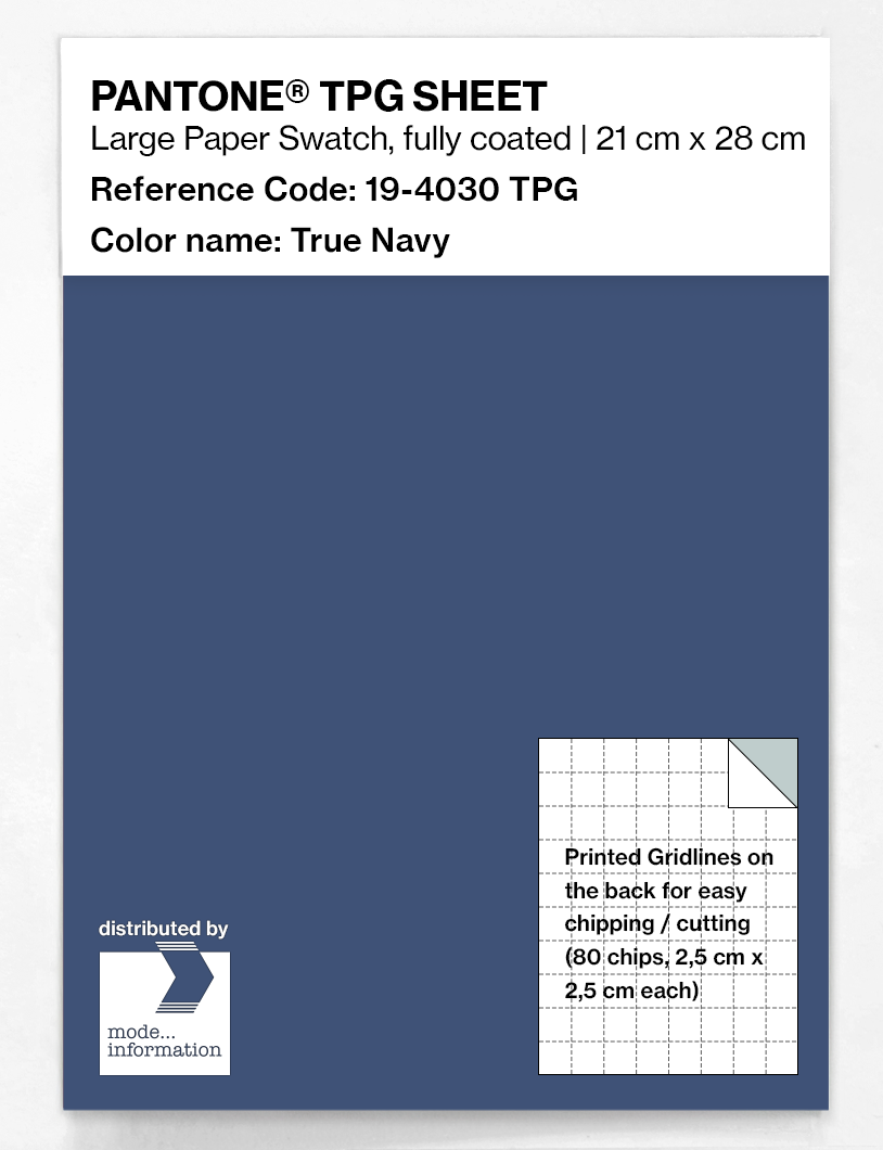 Artikelbild 1 des Artikels “PANTONE® TPG SHEET 19-4030 TPG True Navy “