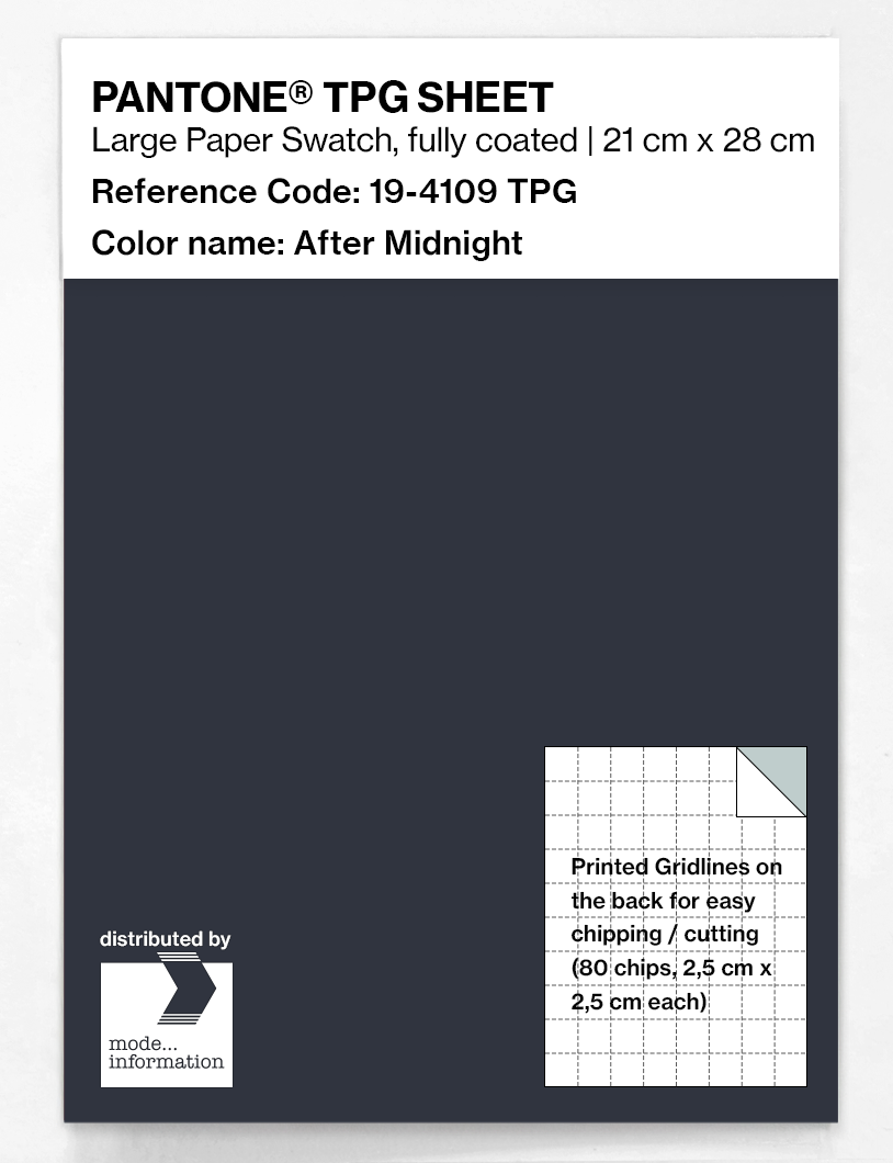 Artikelbild 1 des Artikels “PANTONE® TPG SHEET 19-4109 TPG After Midnight “
