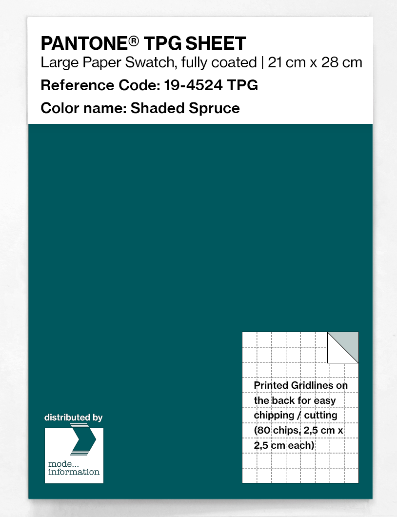 Product image 1 of the product “PANTONE® TPG SHEET 19-4524 TPG Shaded Spruce ”