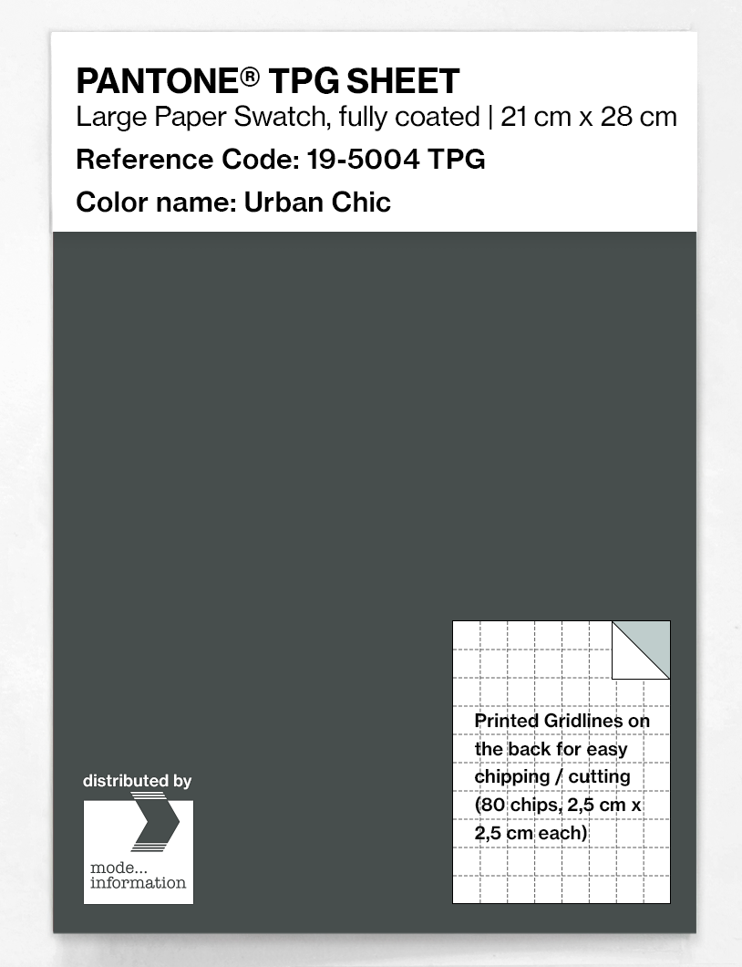 Product image 1 of the product “PANTONE® TPG SHEET 19-5004 TPG Urban Chic ”