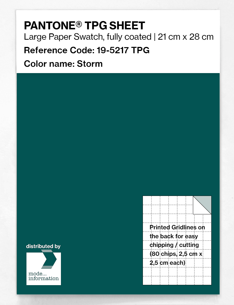 Artikelbild 1 des Artikels “PANTONE® TPG SHEET 19-5217 TPG Storm “