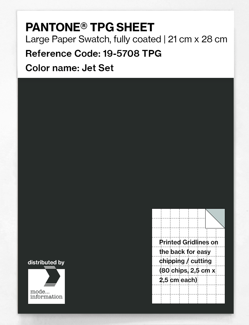 Product image 1 of the product “PANTONE® TPG SHEET 19-5708 TPG Jet Set ”