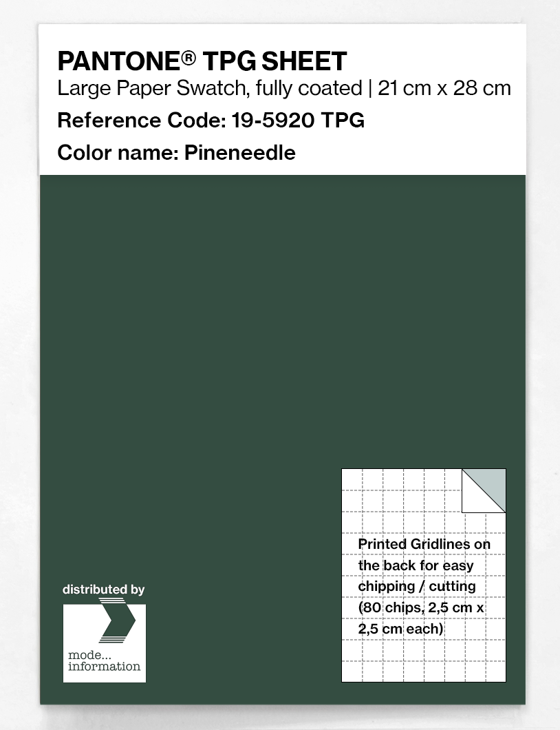 Product image 1 of the product “PANTONE® TPG SHEET 19-5920 TPG Pineneedle ”