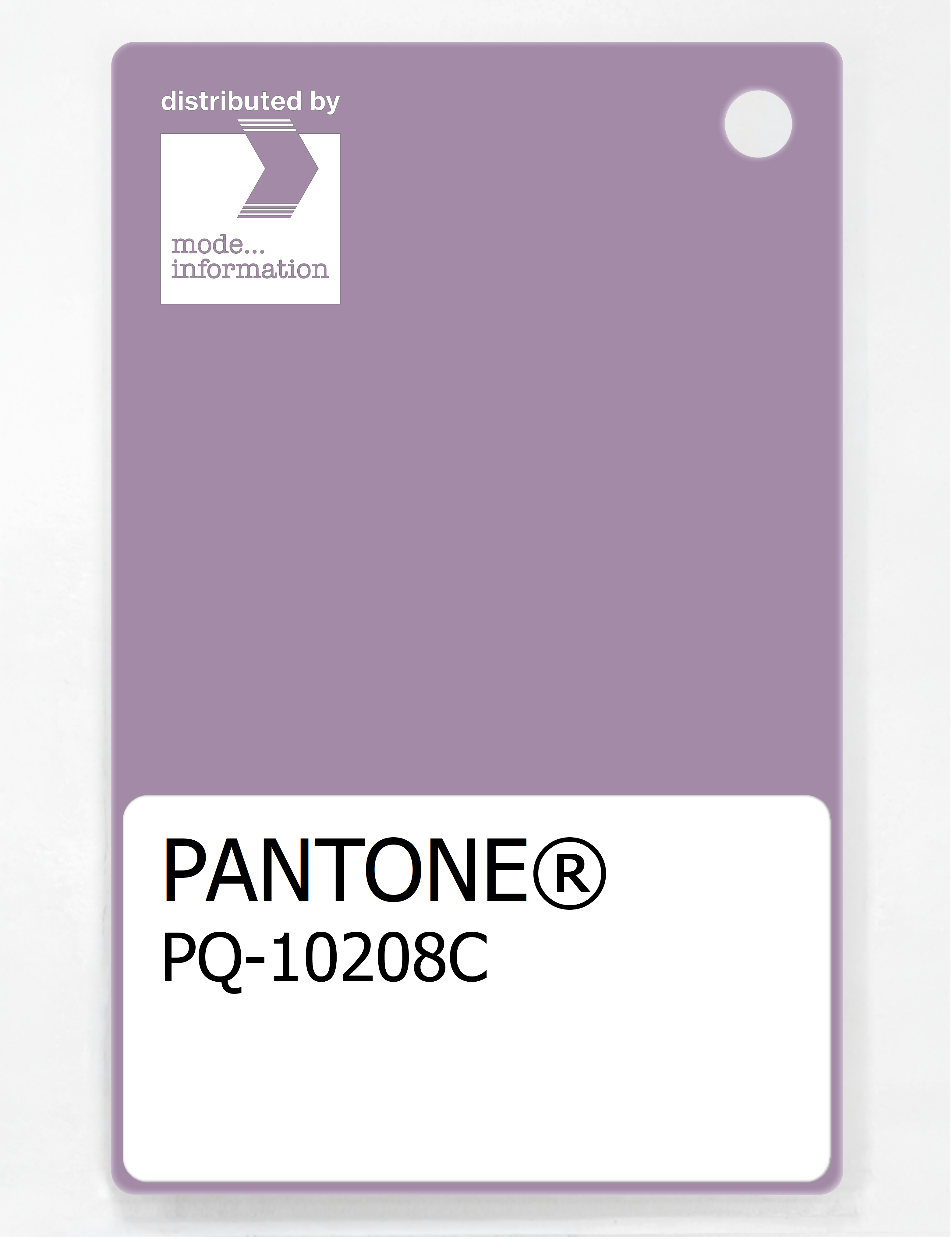 Product image 1 of the product “PANTONE® PLASTIC STANDARD CHIP PQ 10208C ”