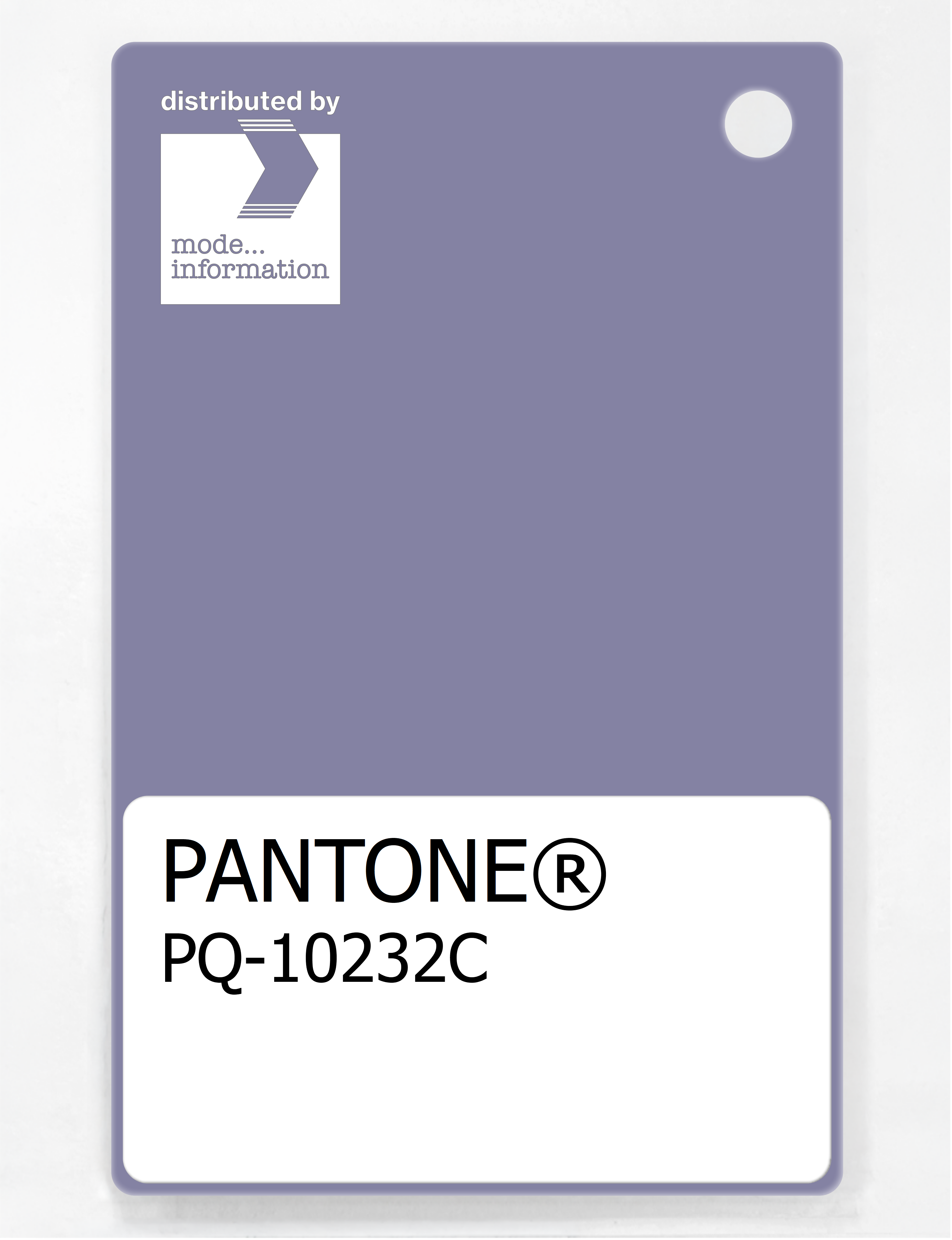 Product image 1 of the product “PANTONE® PLASTIC STANDARD CHIP PQ 10232C ”