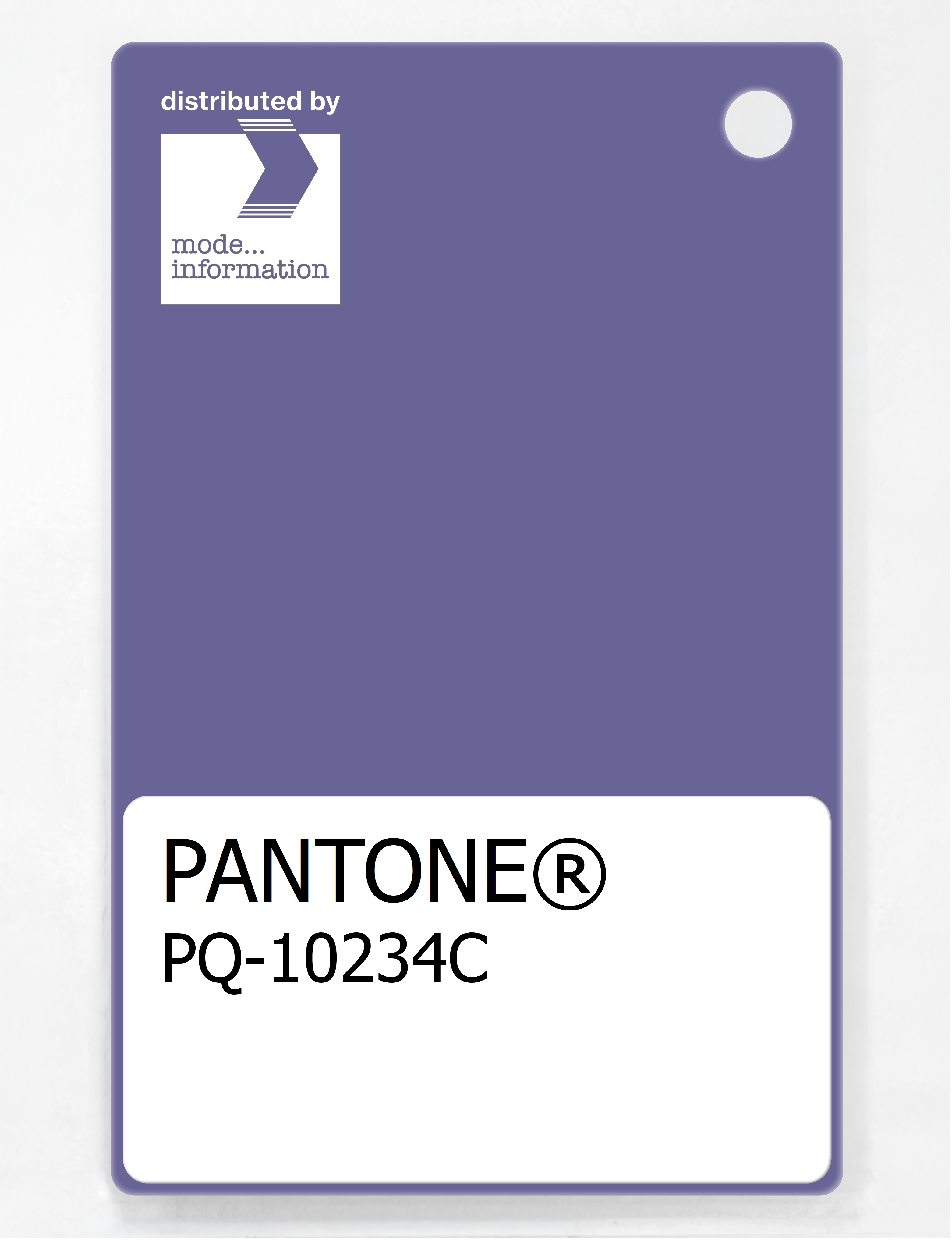Product image 1 of the product “PANTONE® PLASTIC STANDARD CHIP PQ 10234C ”