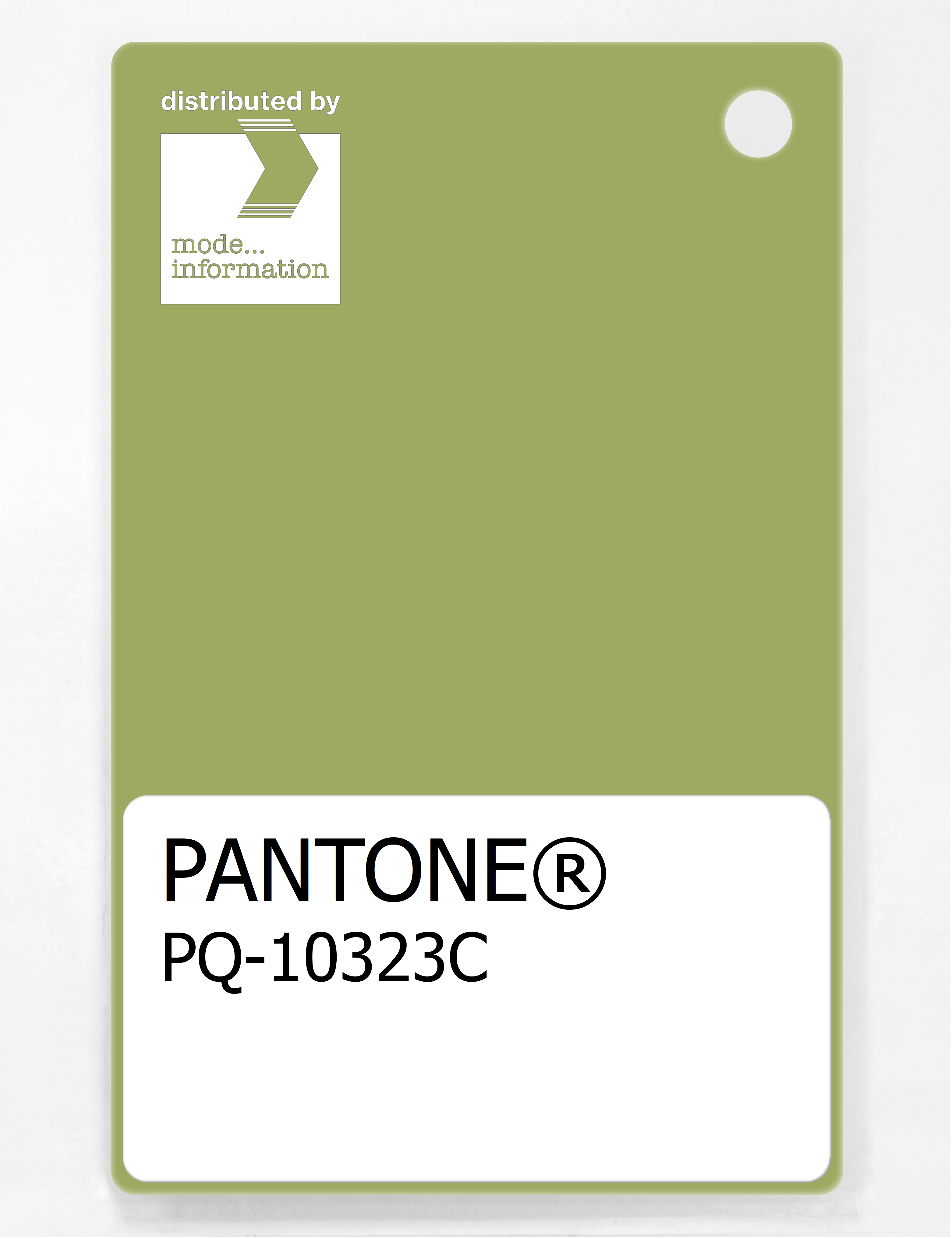 Product image 1 of the product “PANTONE® PLASTIC STANDARD CHIP PQ 10323C ”