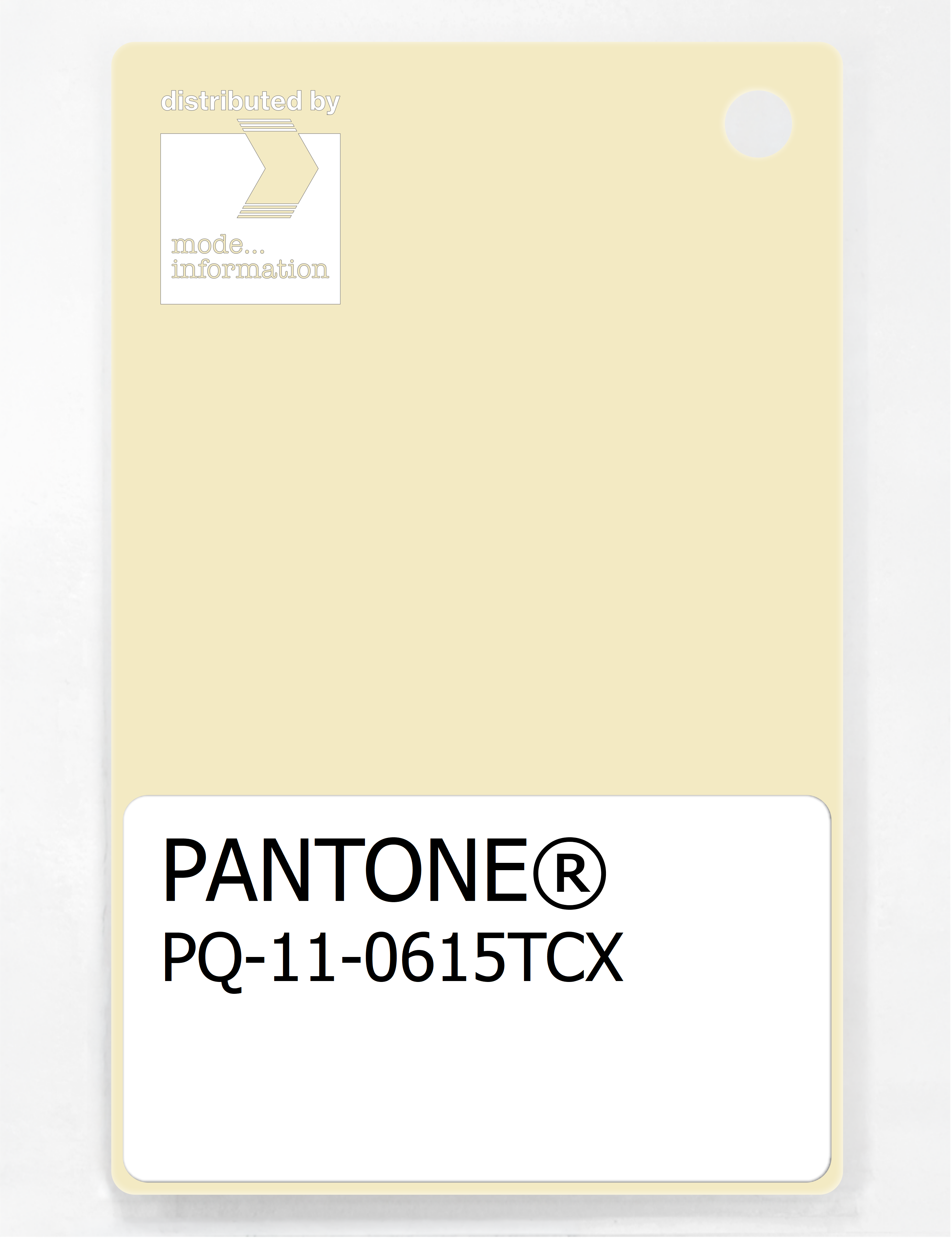 Product image 1 of the product “PANTONE® PLASTIC STANDARD CHIP PQ 11-0615 TCX Pear Sorbet ”