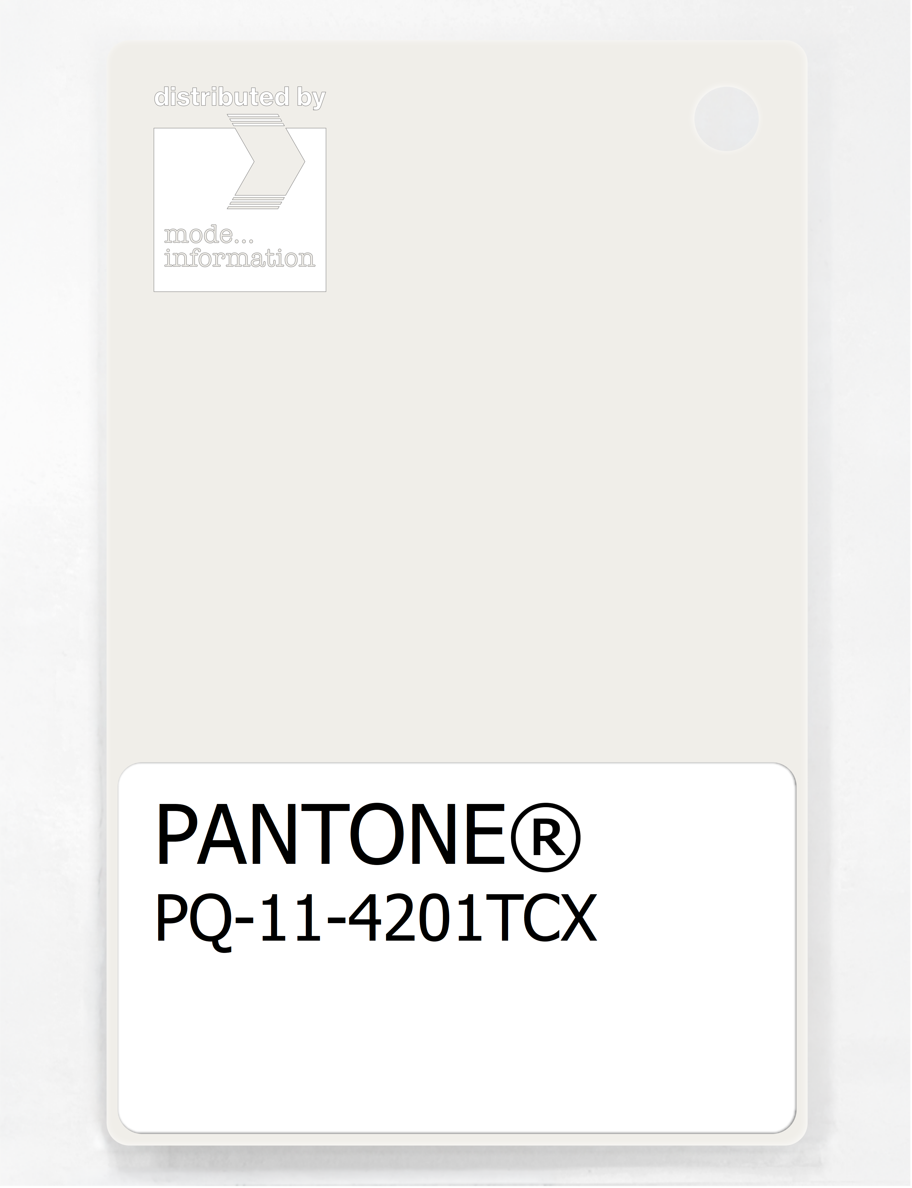 Product image 1 of the product “PANTONE® PLASTIC STANDARD CHIP PQ 11-4201 TCX Cloud Dancer ”