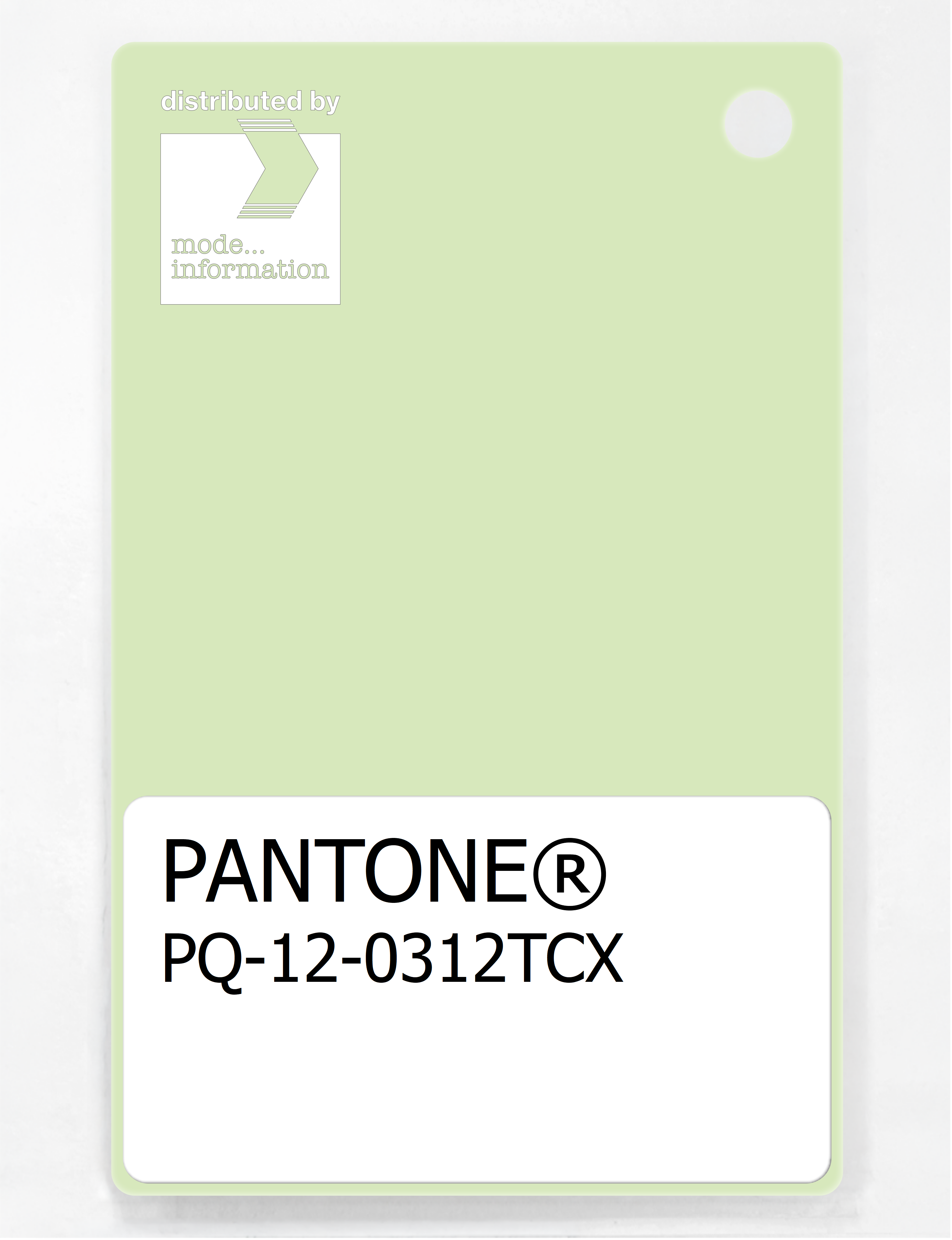 Artikelbild 1 des Artikels “PANTONE® PLASTIC STANDARD CHIP PQ 12-0312 TCX Lime Cream “