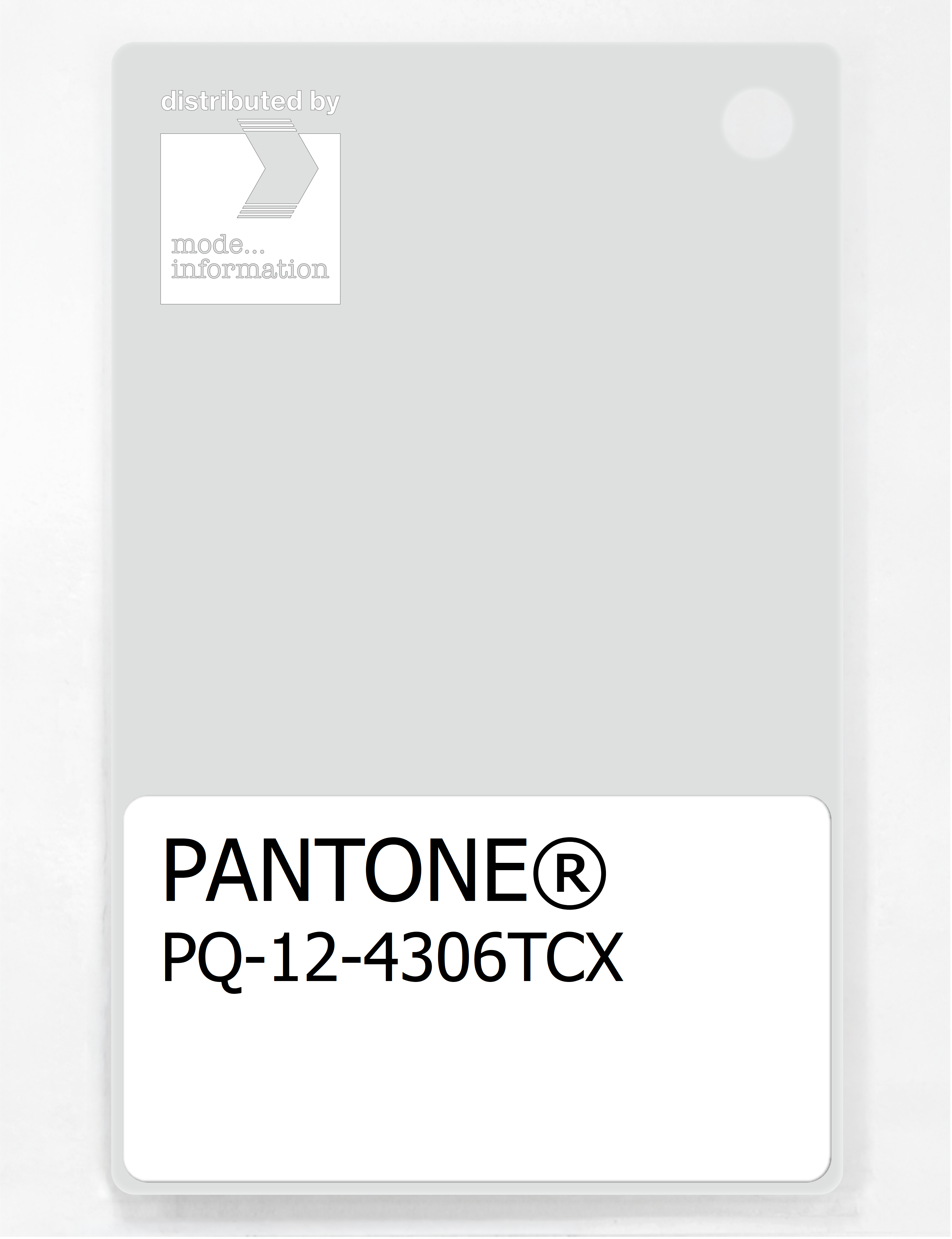 Product image 1 of the product “PANTONE® PLASTIC STANDARD CHIP PQ 12-4306 TCX Barely Blue ”