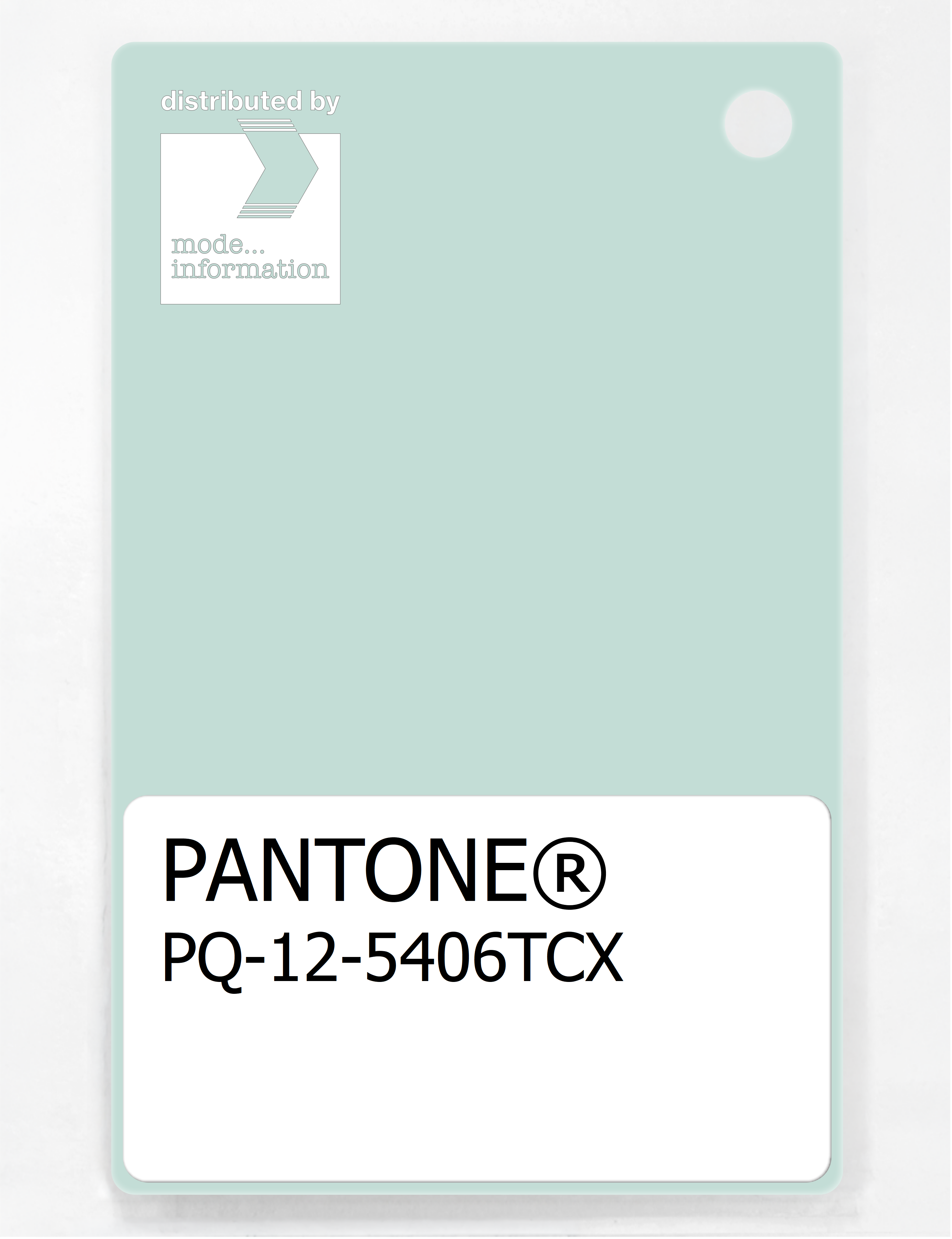 Artikelbild 1 des Artikels “PANTONE® PLASTIC STANDARD CHIP PQ 12-5406 TCX Opal Blue “
