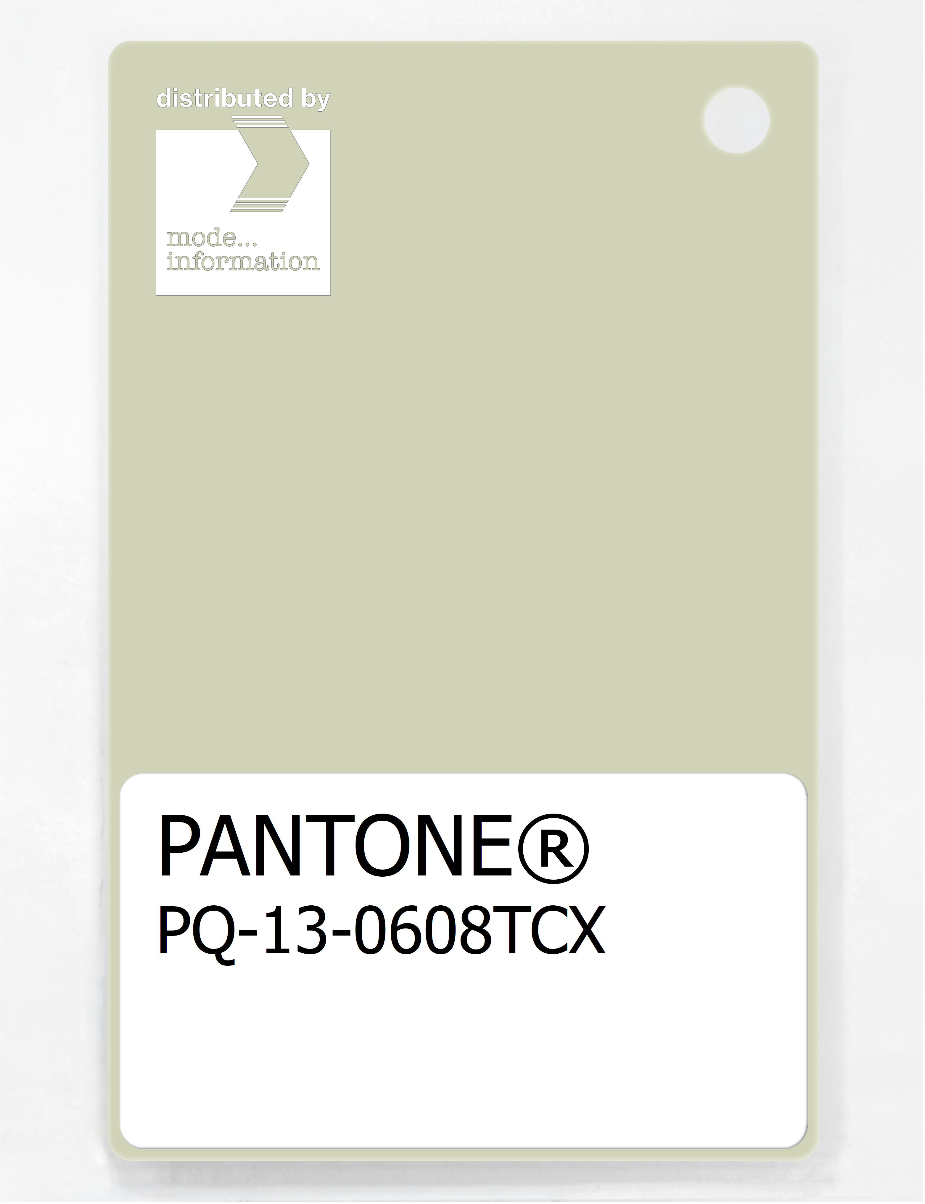 Product image 1 of the product “PANTONE® PLASTIC STANDARD CHIP PQ 13-0608 TCX Aloe Wash ”