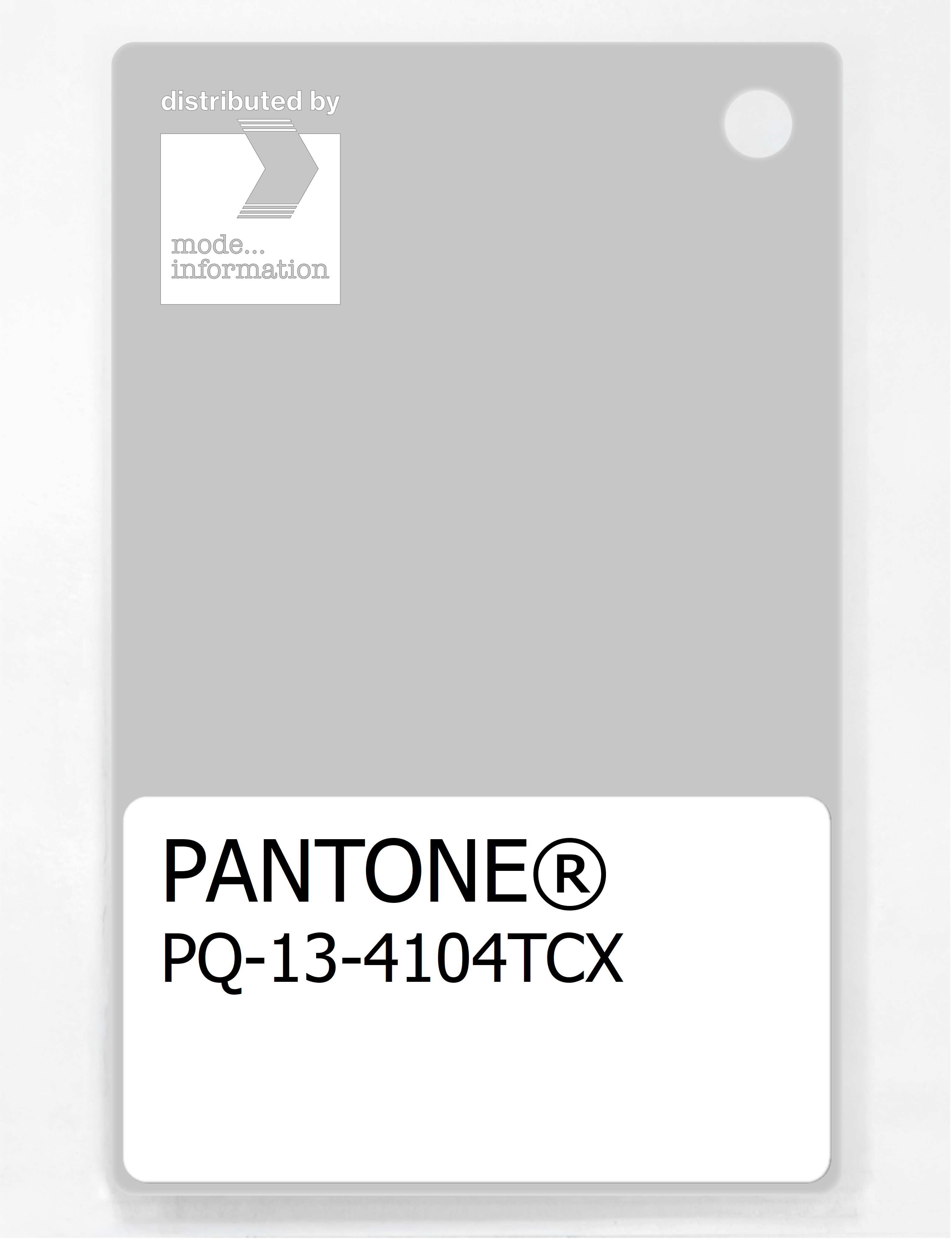 Product image 1 of the product “PANTONE® PLASTIC STANDARD CHIP PQ 13-4104 TCX Antarctica ”