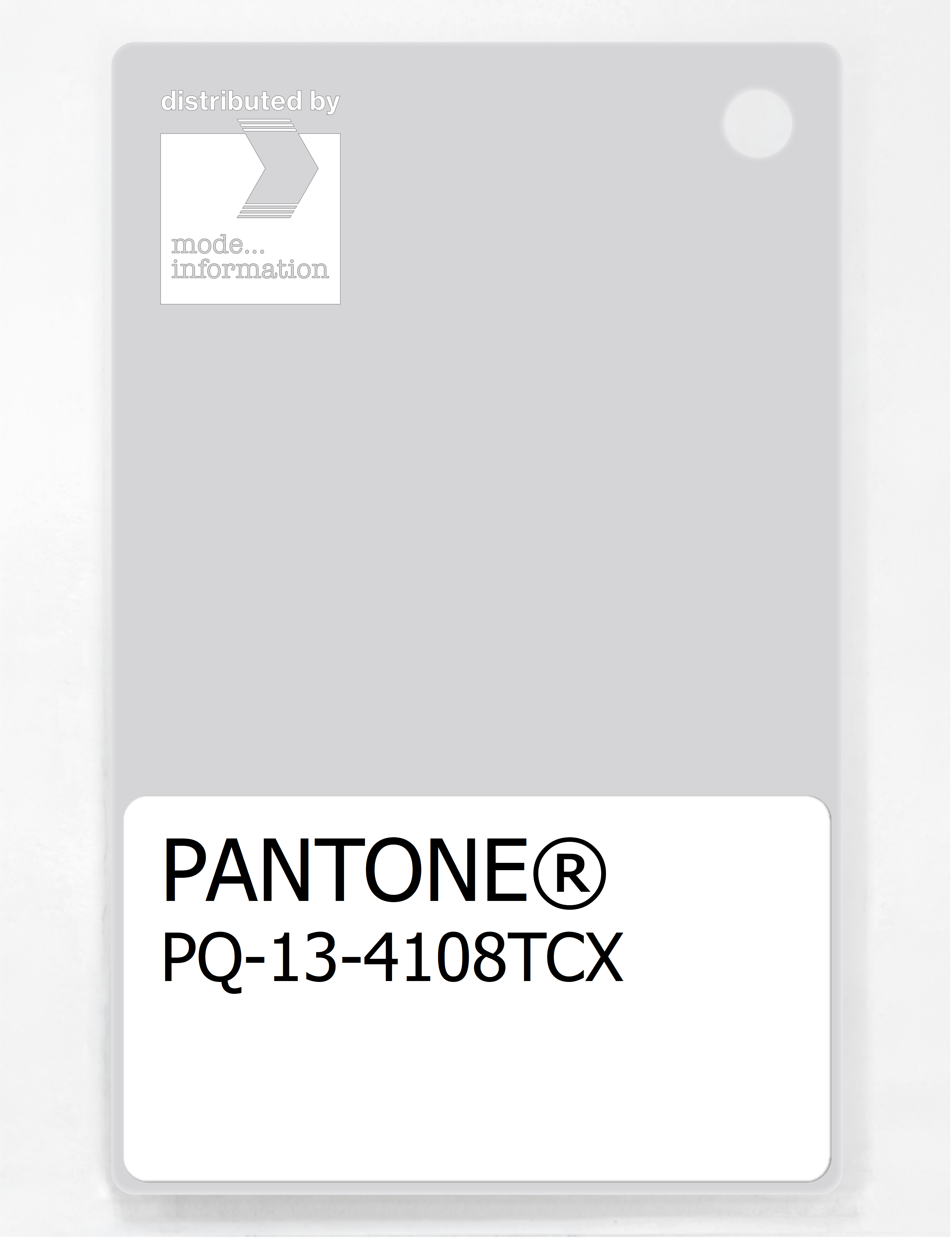 Product image 1 of the product “PANTONE® PLASTIC STANDARD CHIP PQ 13-4108 TCX Nimbus Cloud ”