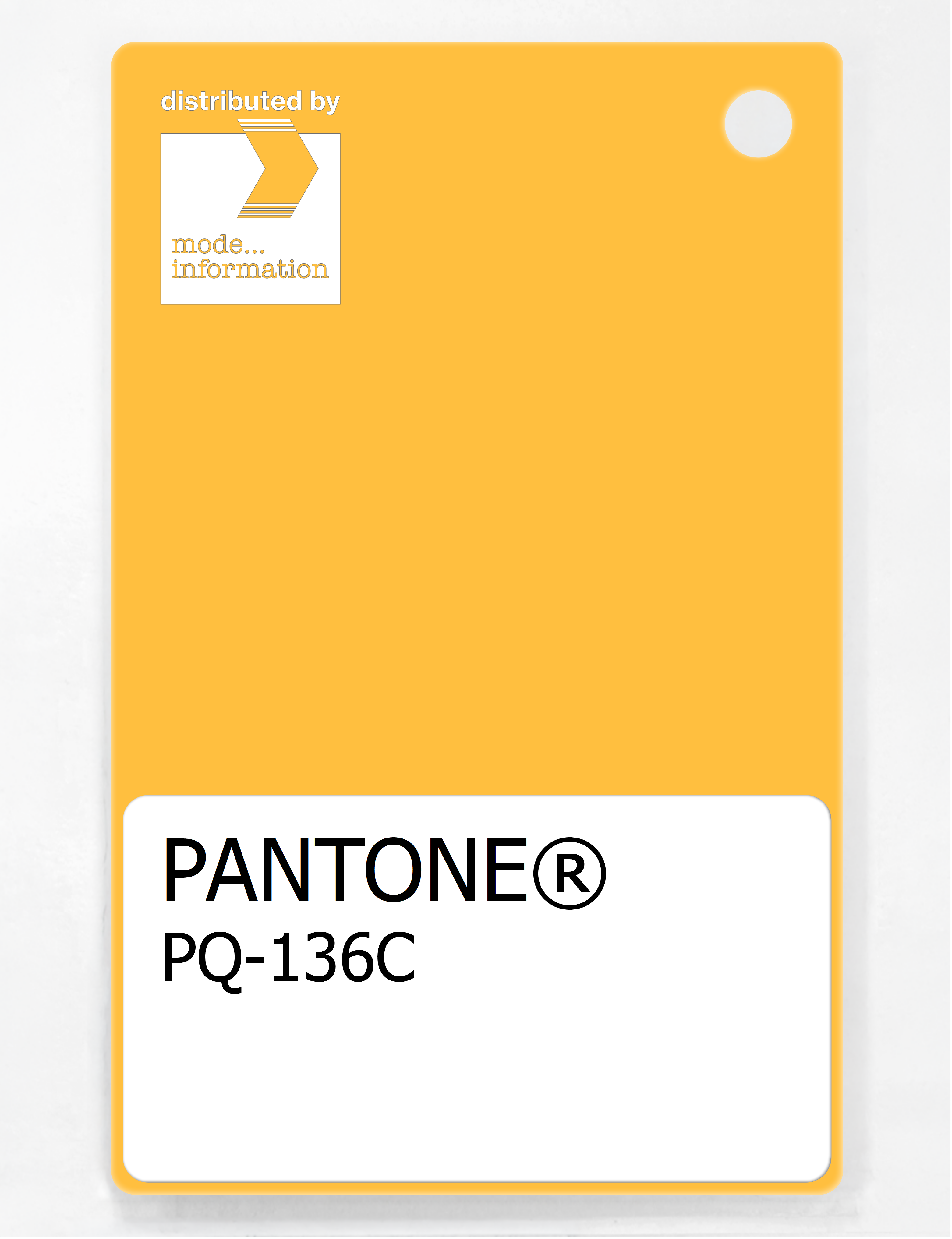 Product image 1 of the product “PANTONE® PLASTIC STANDARD CHIP PQ 136C ”