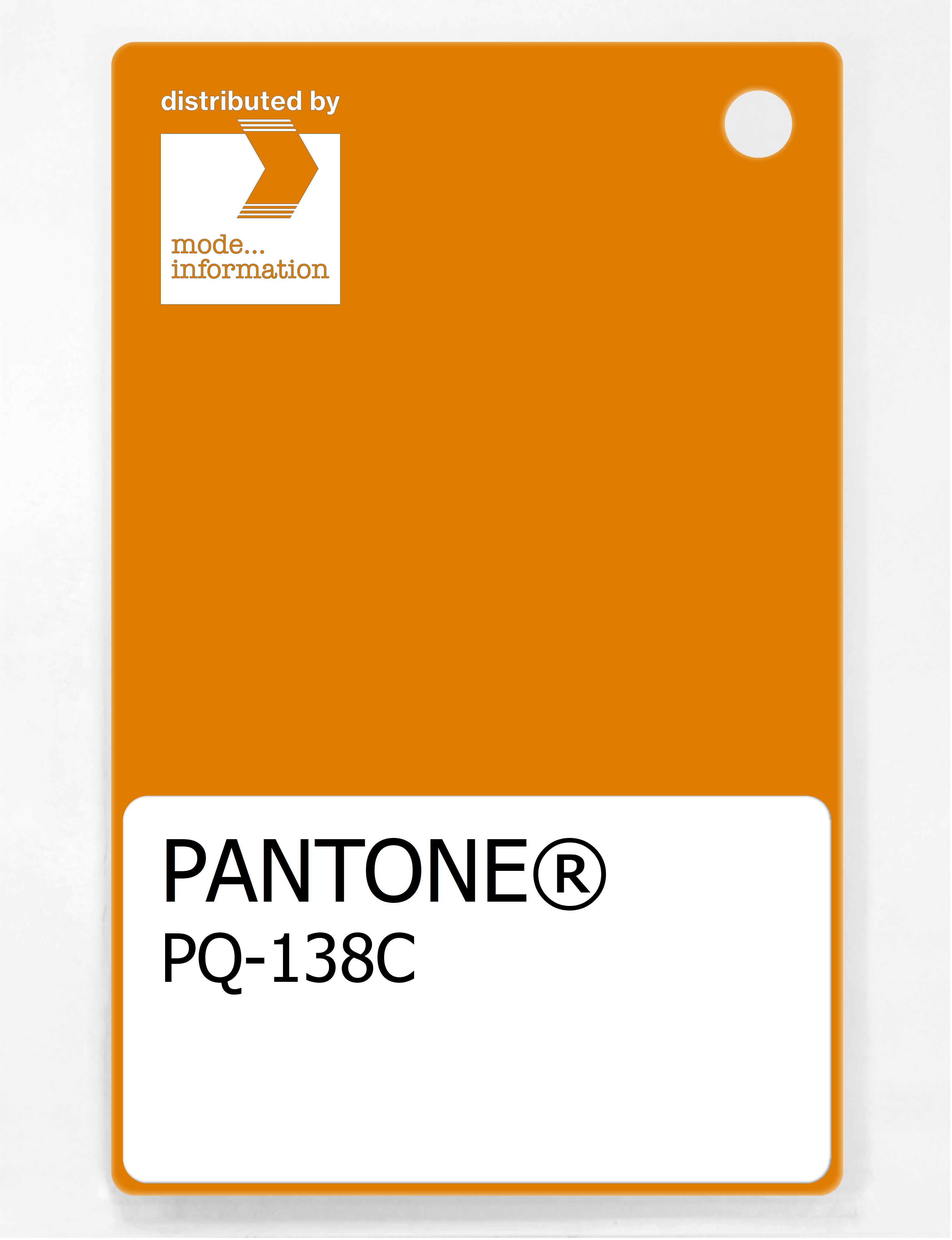 Product image 1 of the product “PANTONE® PLASTIC STANDARD CHIP PQ 138C ”