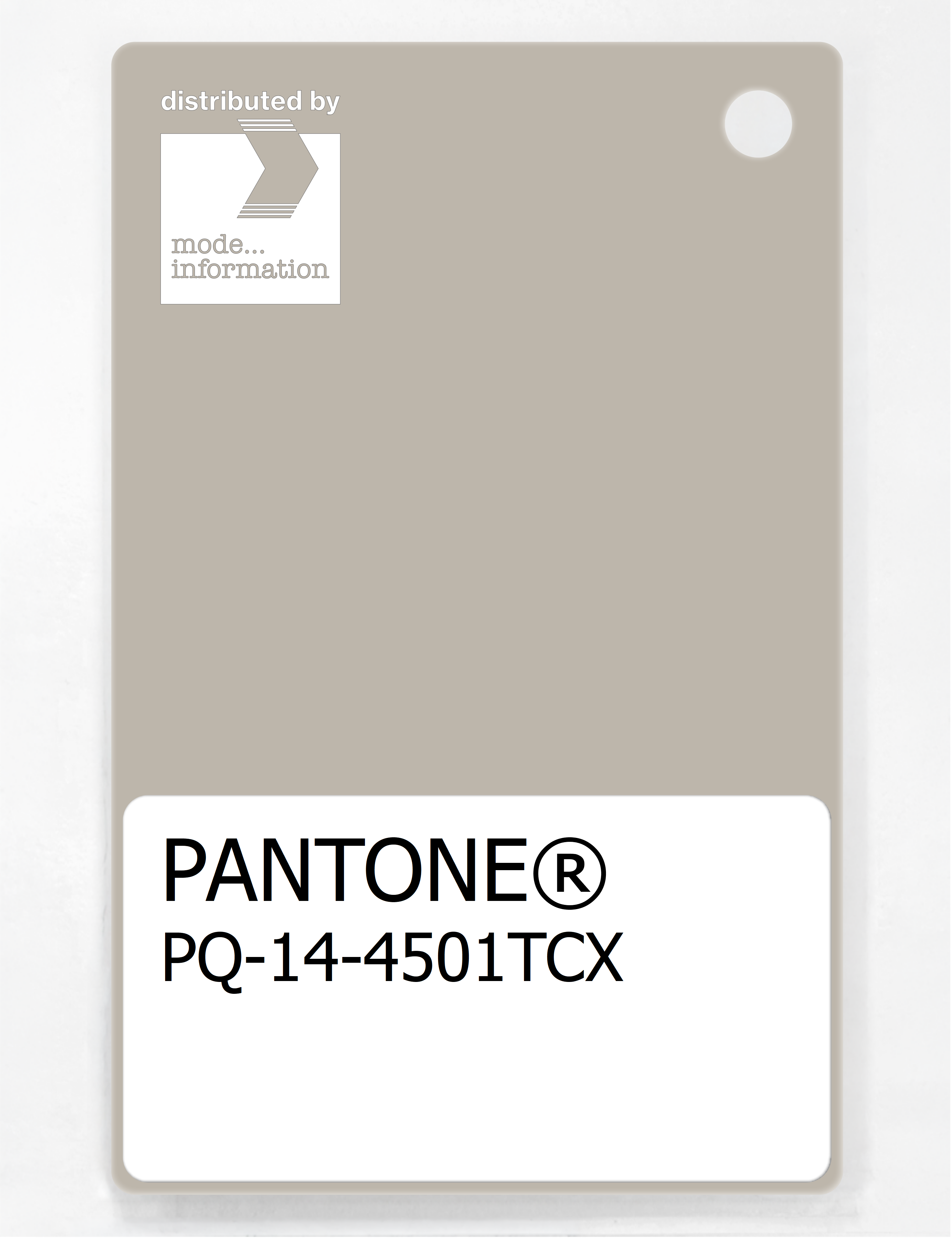 Product image 1 of the product “PANTONE® PLASTIC STANDARD CHIP PQ 14-4501 TCX Silver Lining ”