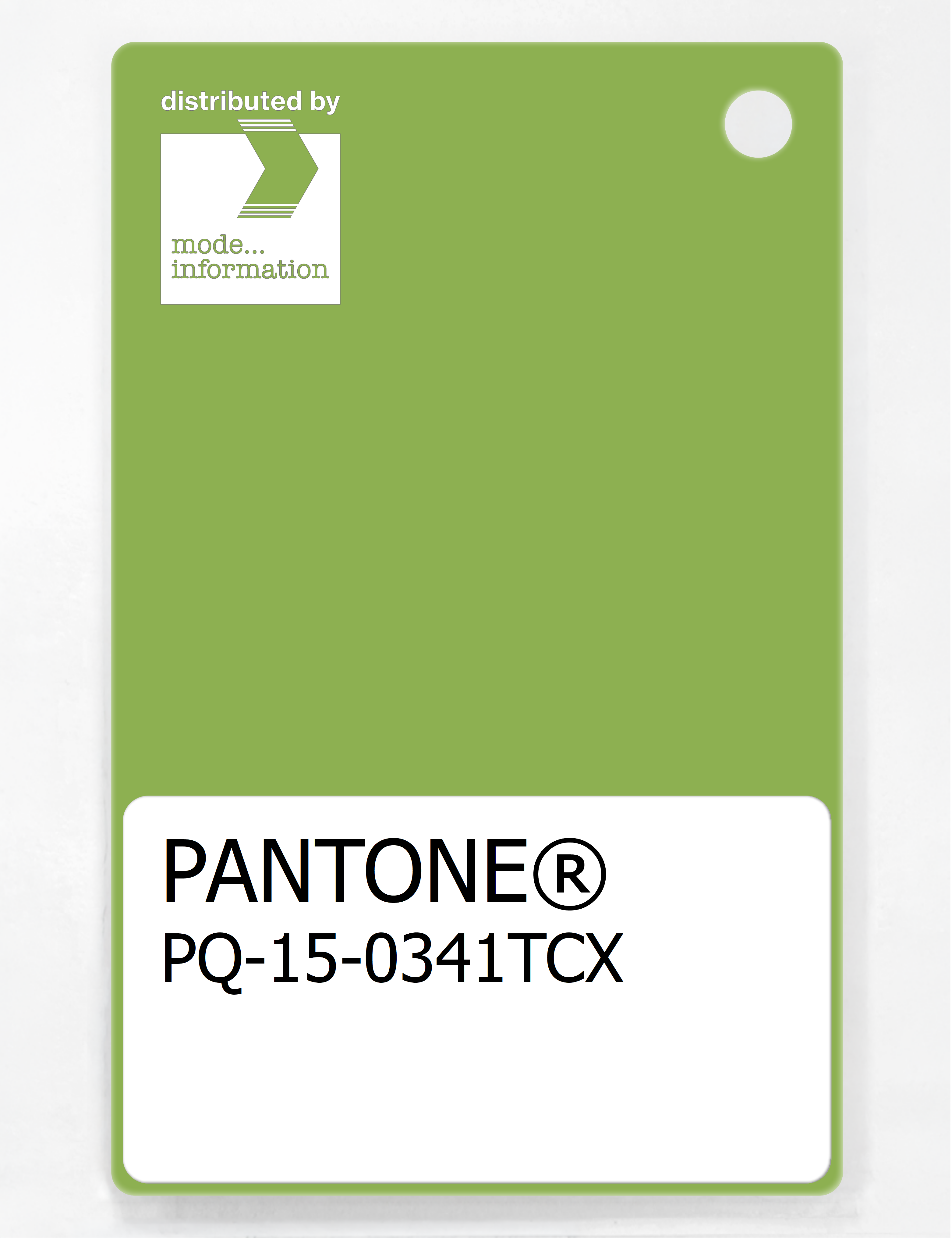 Product image 1 of the product “PANTONE® PLASTIC STANDARD CHIP PQ 15-0341 TCX Parrot Green ”