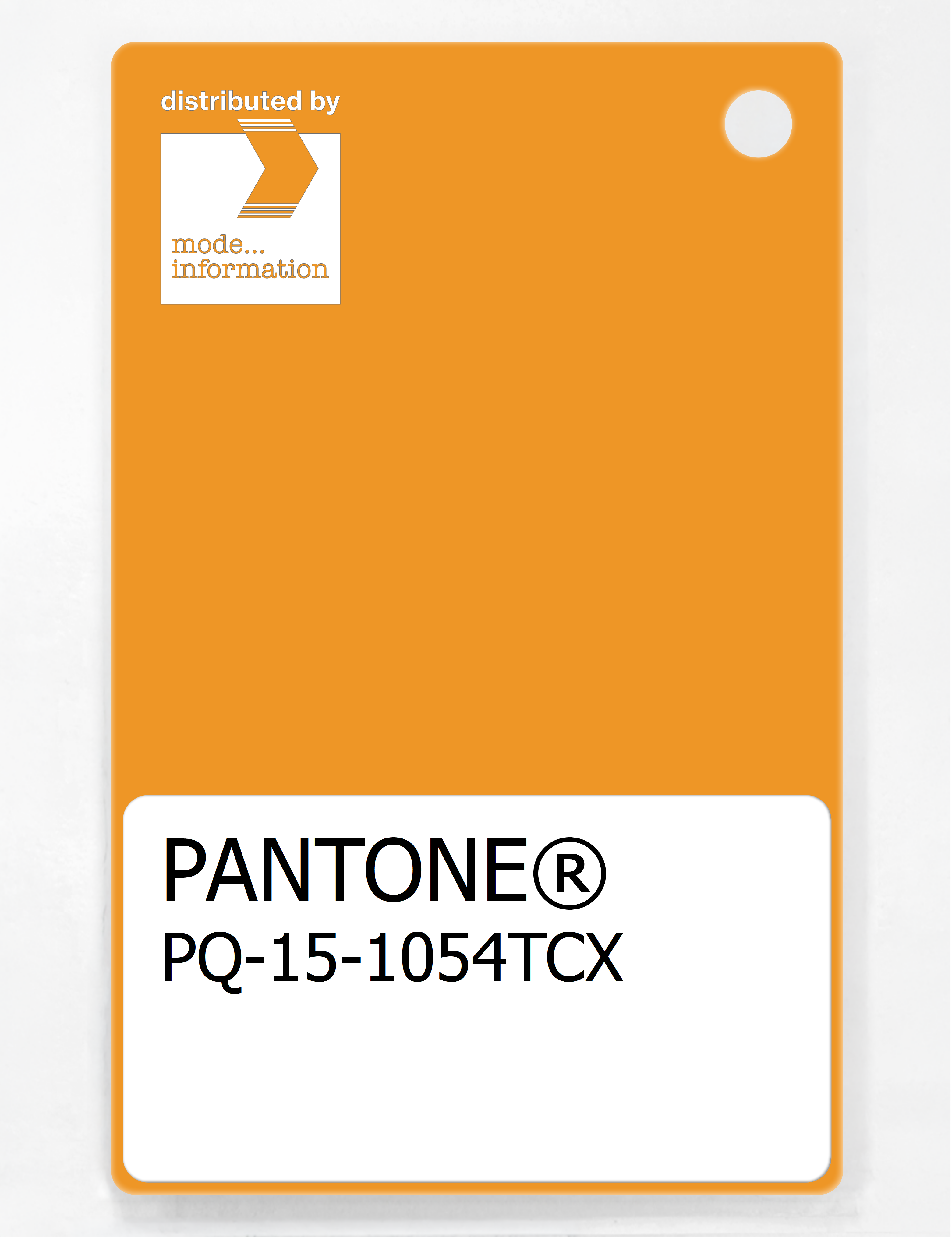 Product image 1 of the product “PANTONE® PLASTIC STANDARD CHIP PQ 15-1054 TCX Cadmium Yellow ”