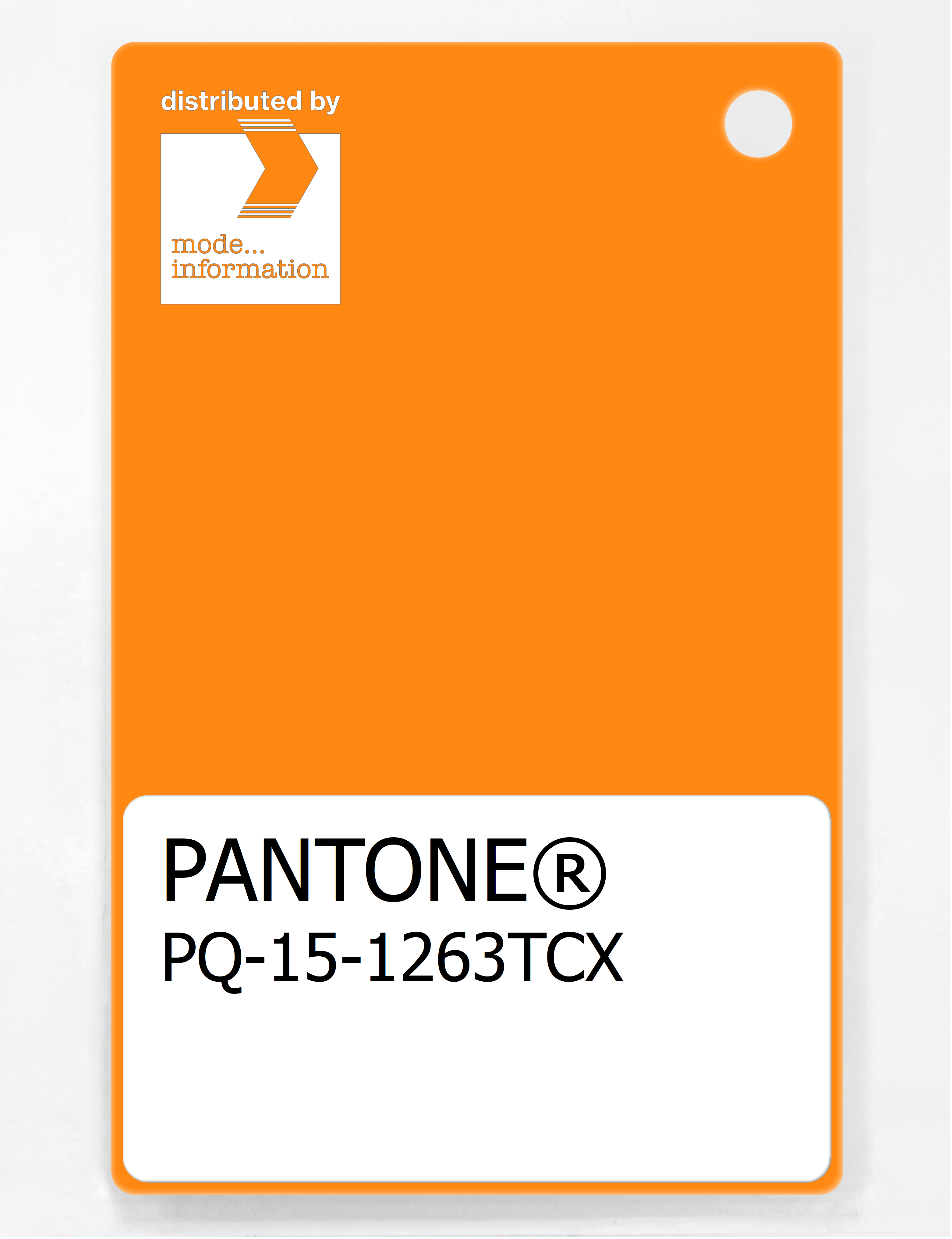 Product image 1 of the product “PANTONE® PLASTIC STANDARD CHIP PQ 15-1263 TCX Autumn Glory ”