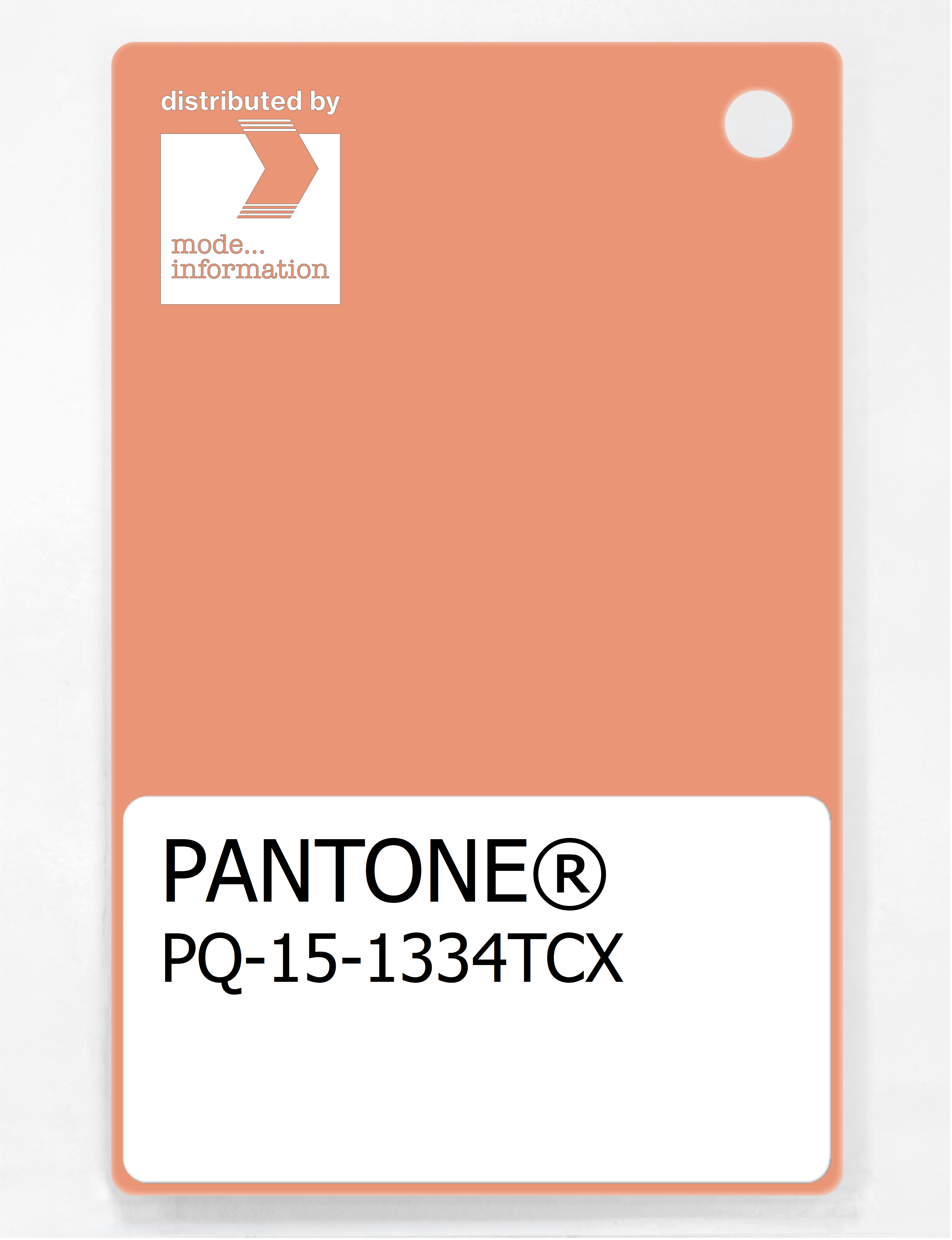 Artikelbild 1 des Artikels “PANTONE® PLASTIC STANDARD CHIP PQ 15-1334 TCX Shell Coral “