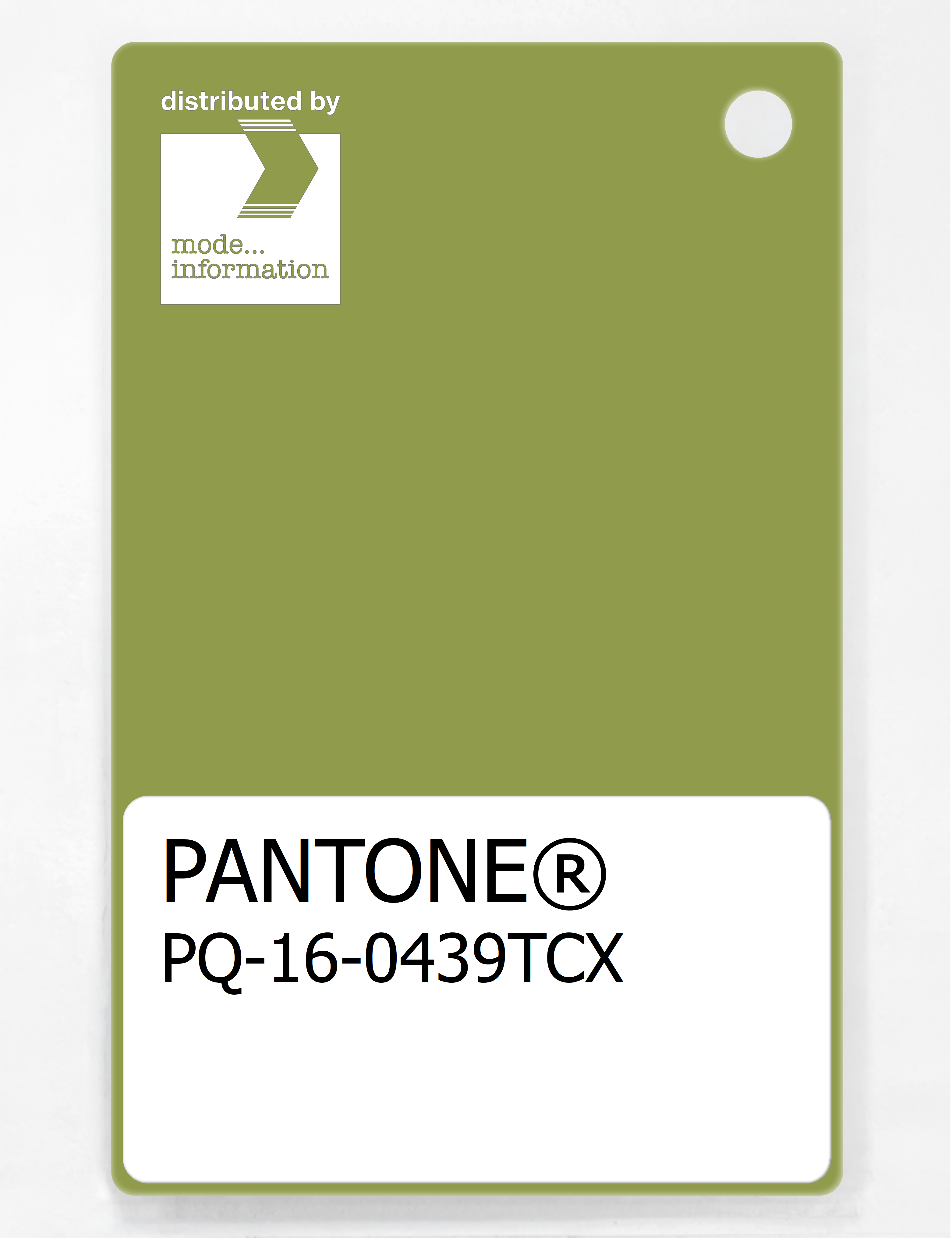 Product image 1 of the product “PANTONE® PLASTIC STANDARD CHIP PQ 16-0439 TCX Spinach Green ”