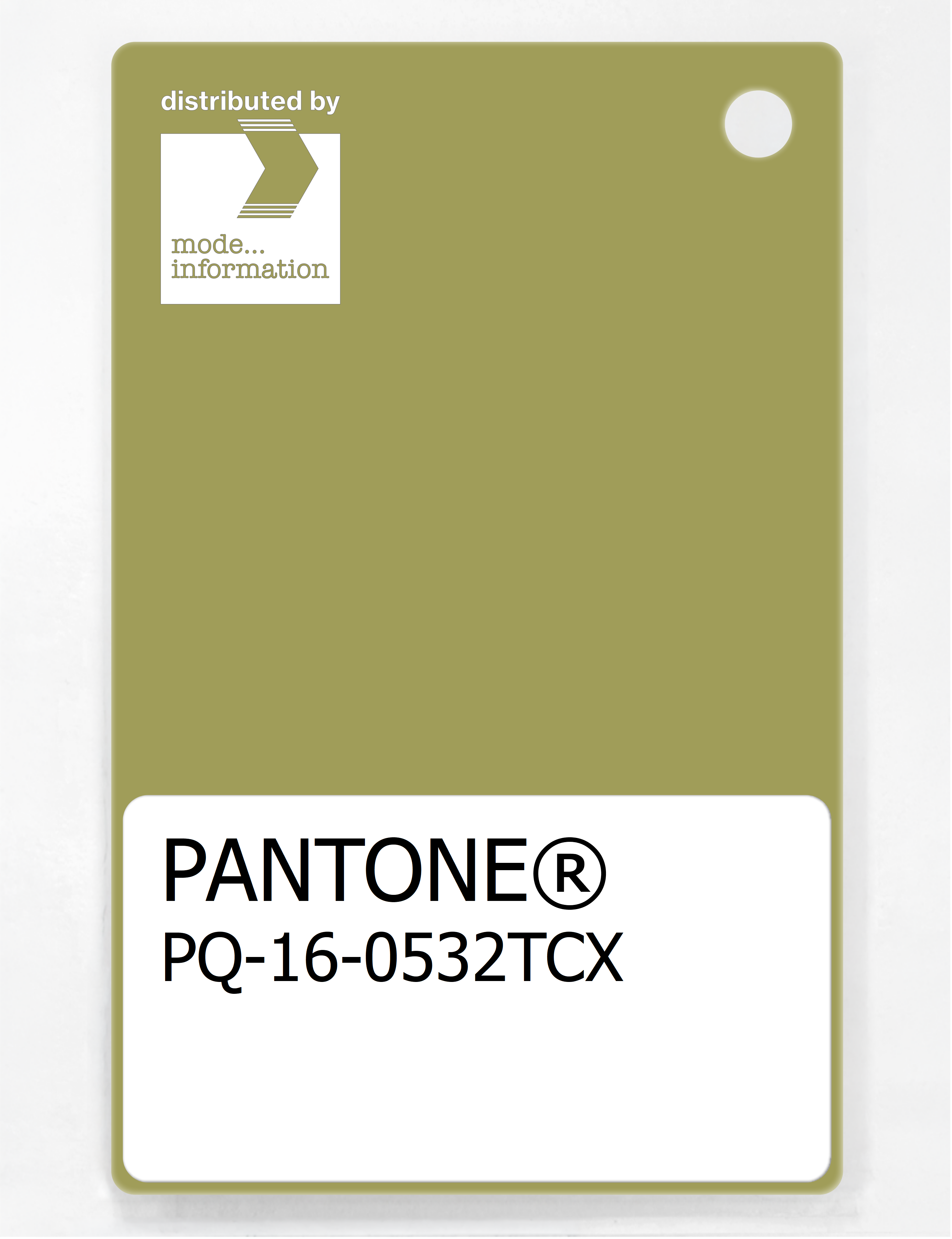 Product image 1 of the product “PANTONE® PLASTIC STANDARD CHIP PQ 16-0532 TCX Moss ”