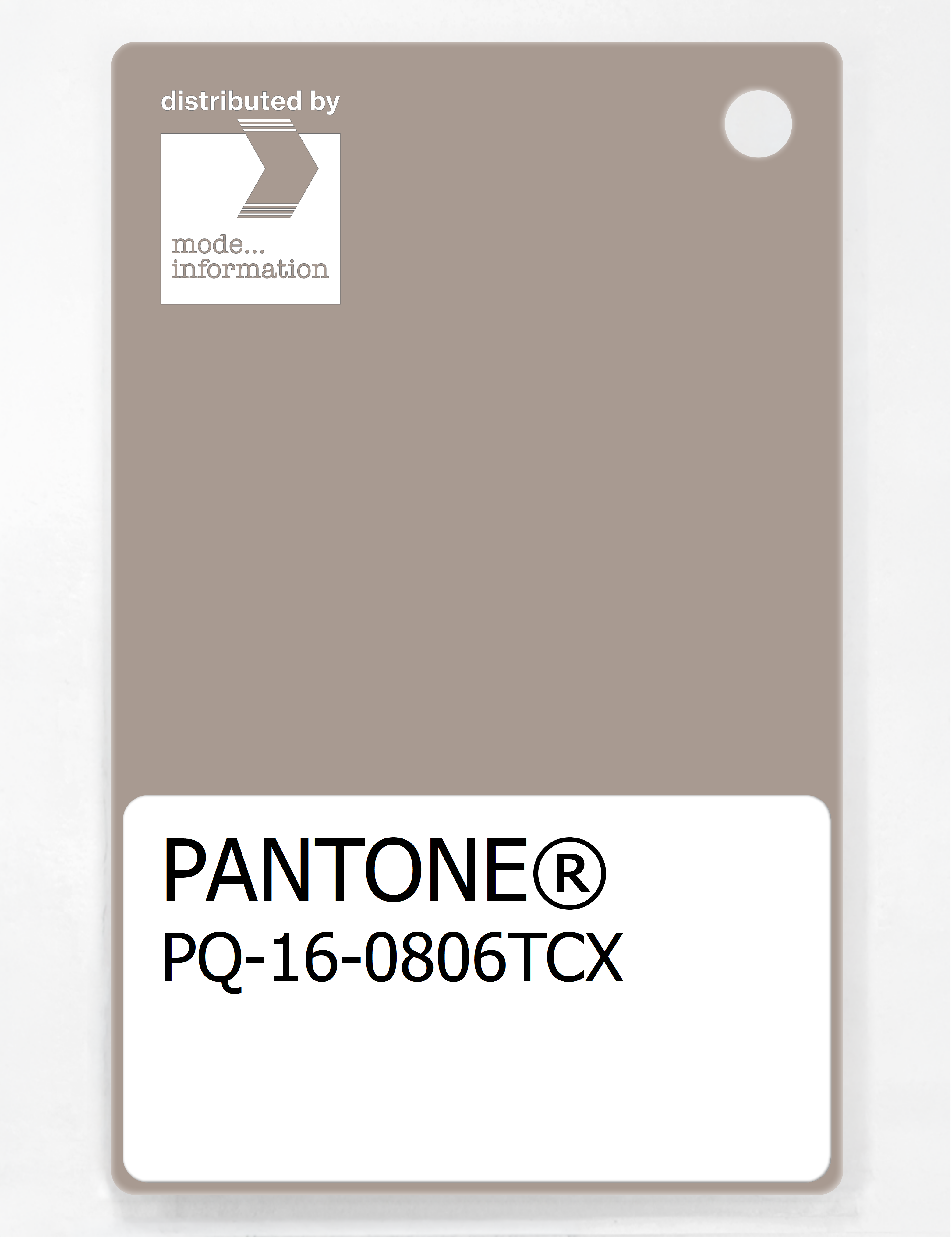 Product image 1 of the product “PANTONE® PLASTIC STANDARD CHIP PQ 16-0806 TCX Goat ”