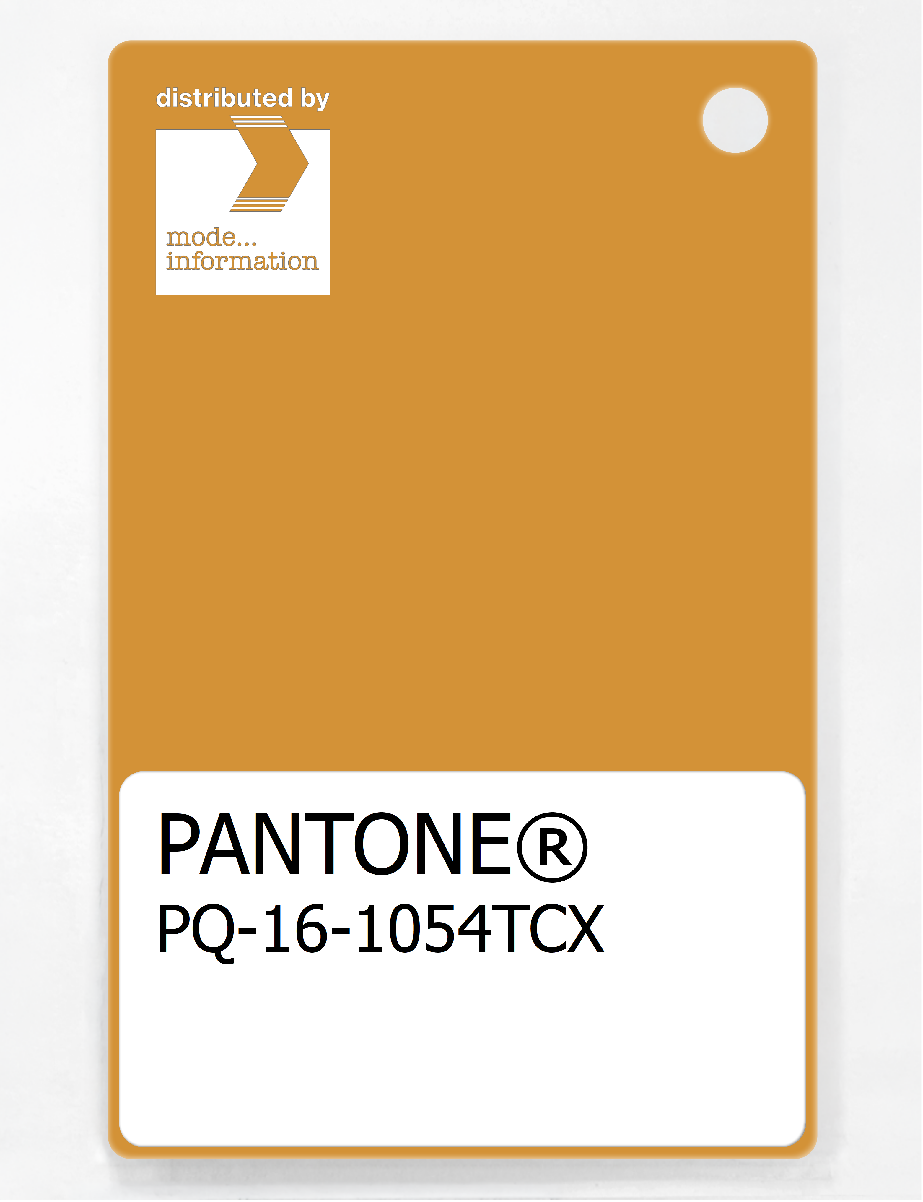 Product image 1 of the product “PANTONE® PLASTIC STANDARD CHIP PQ 16-1054 TCX Sunflower ”