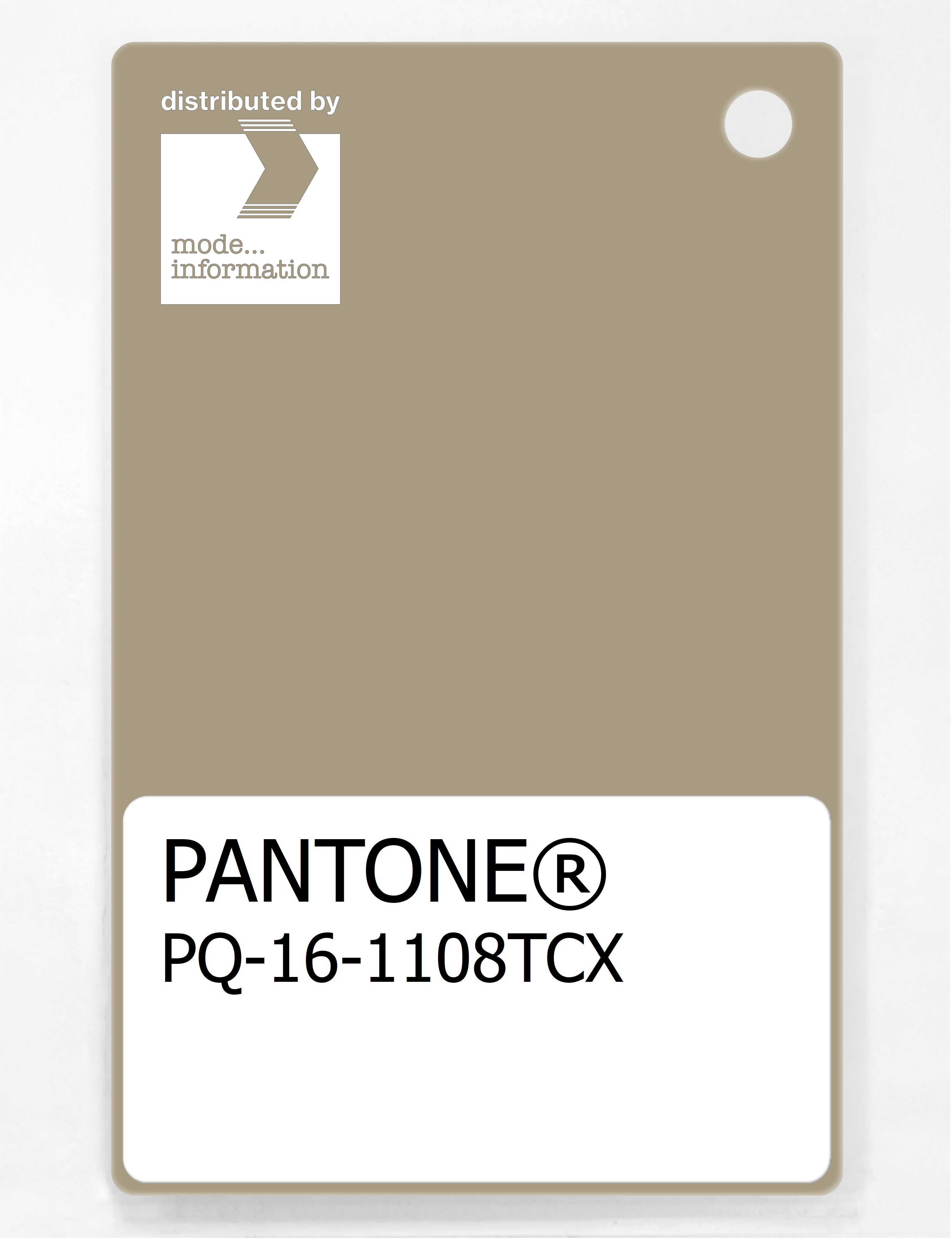 Product image 1 of the product “PANTONE® PLASTIC STANDARD CHIP PQ 16-1108 TCX Twill ”