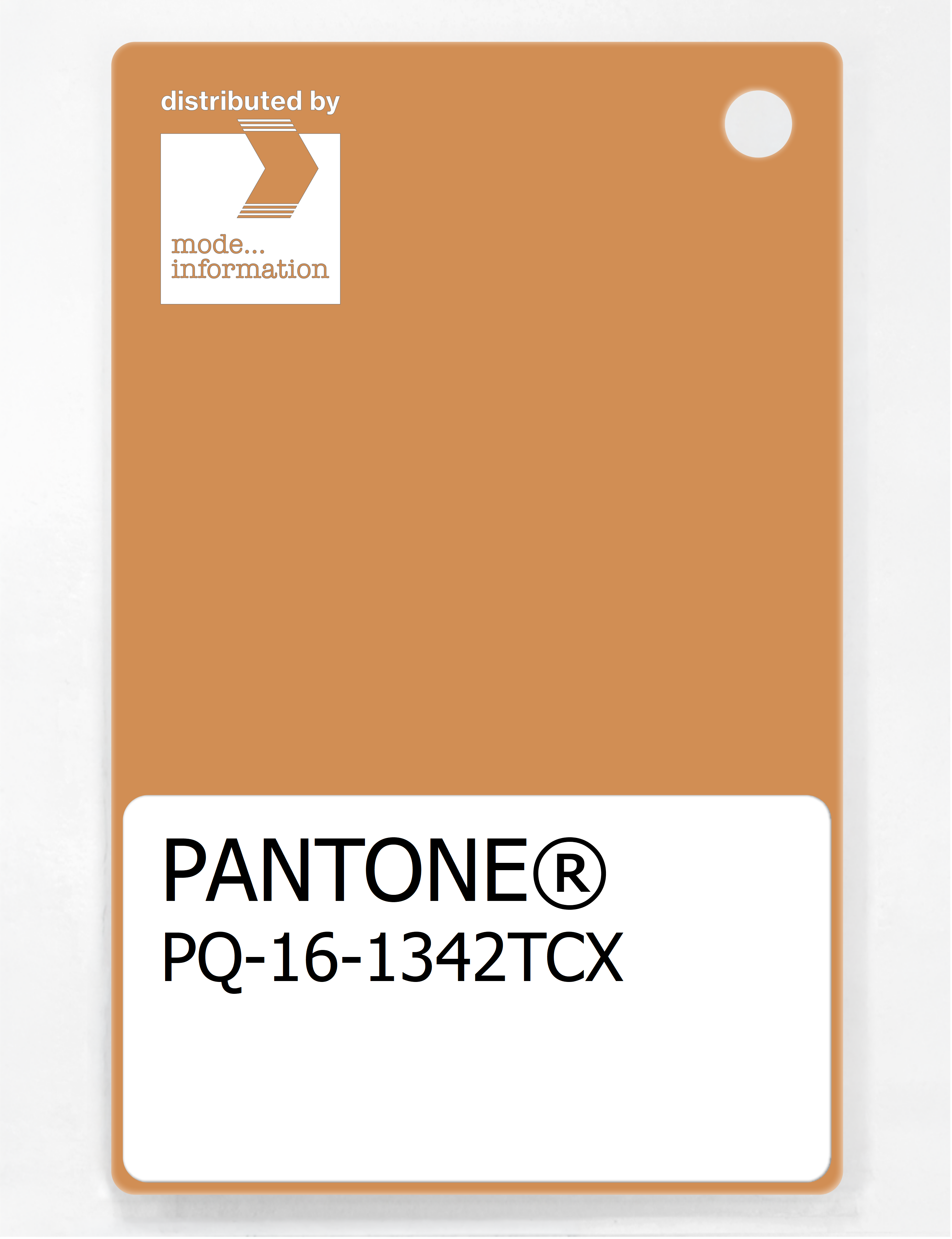 Product image 1 of the product “PANTONE® PLASTIC STANDARD CHIP PQ 16-1342 TCX Buckskin ”
