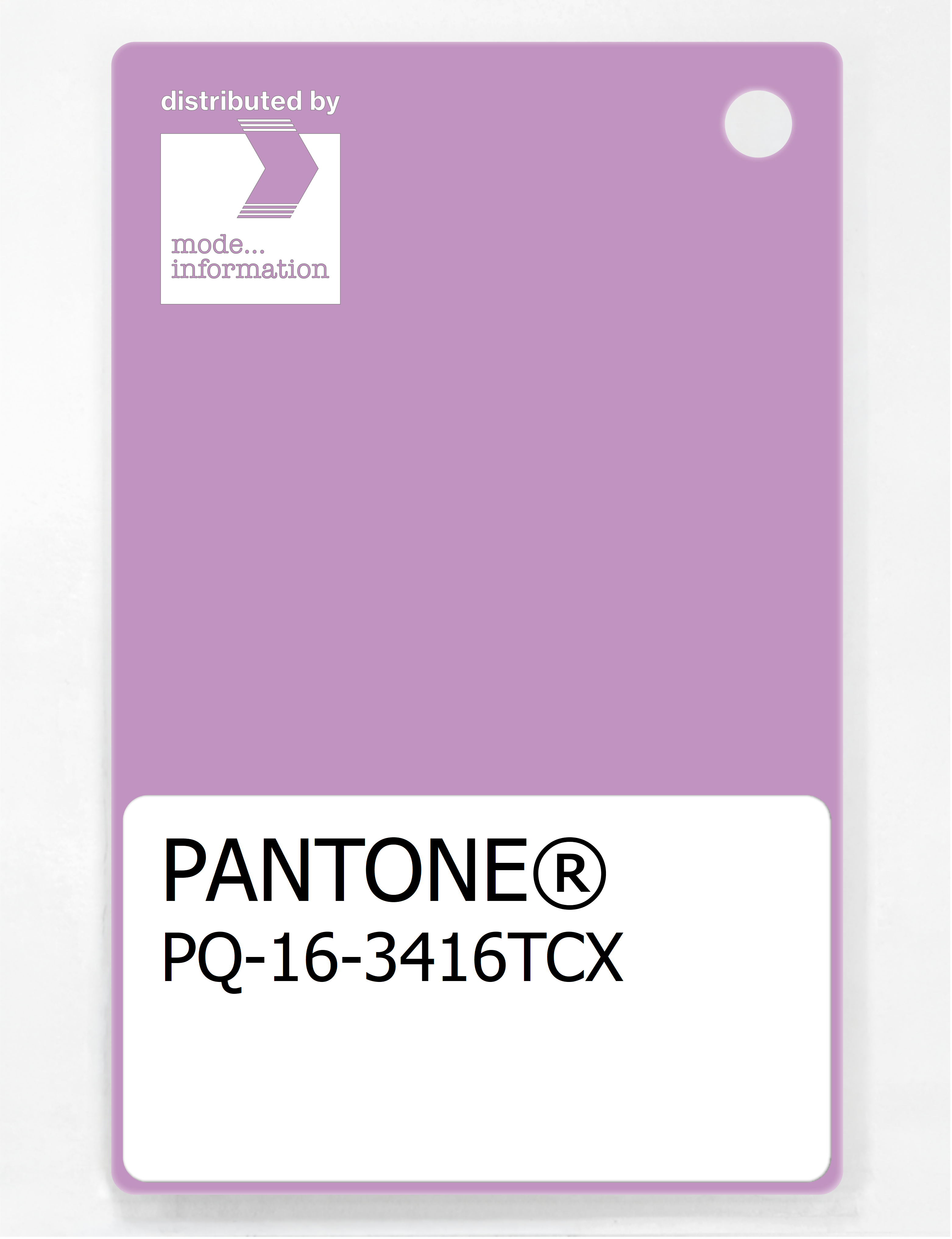 Product image 1 of the product “PANTONE® PLASTIC STANDARD CHIP PQ 16-3416 TCX Violet Tulle ”