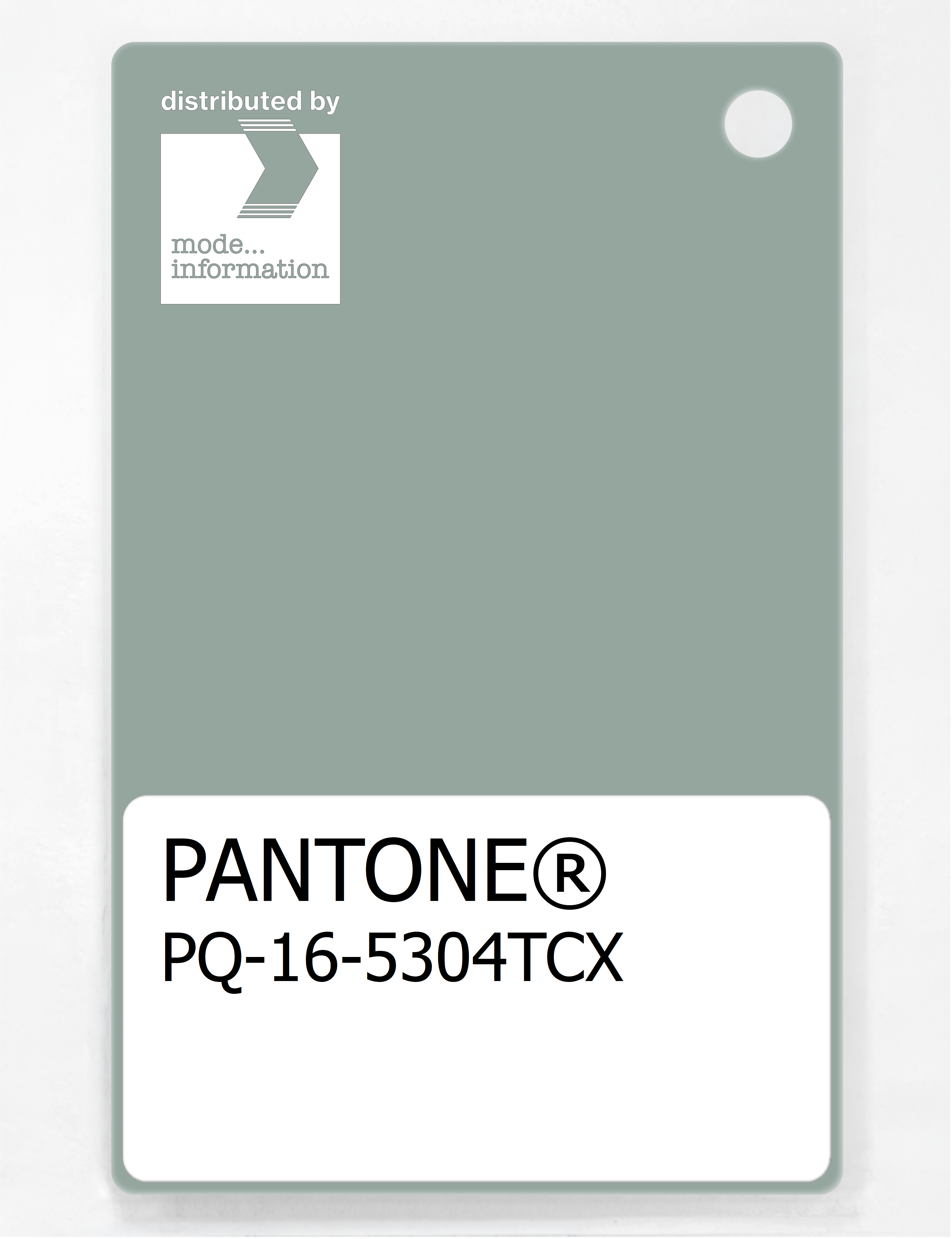Product image 1 of the product “PANTONE® PLASTIC STANDARD CHIP PQ 16-5304 TCX Jadeite ”