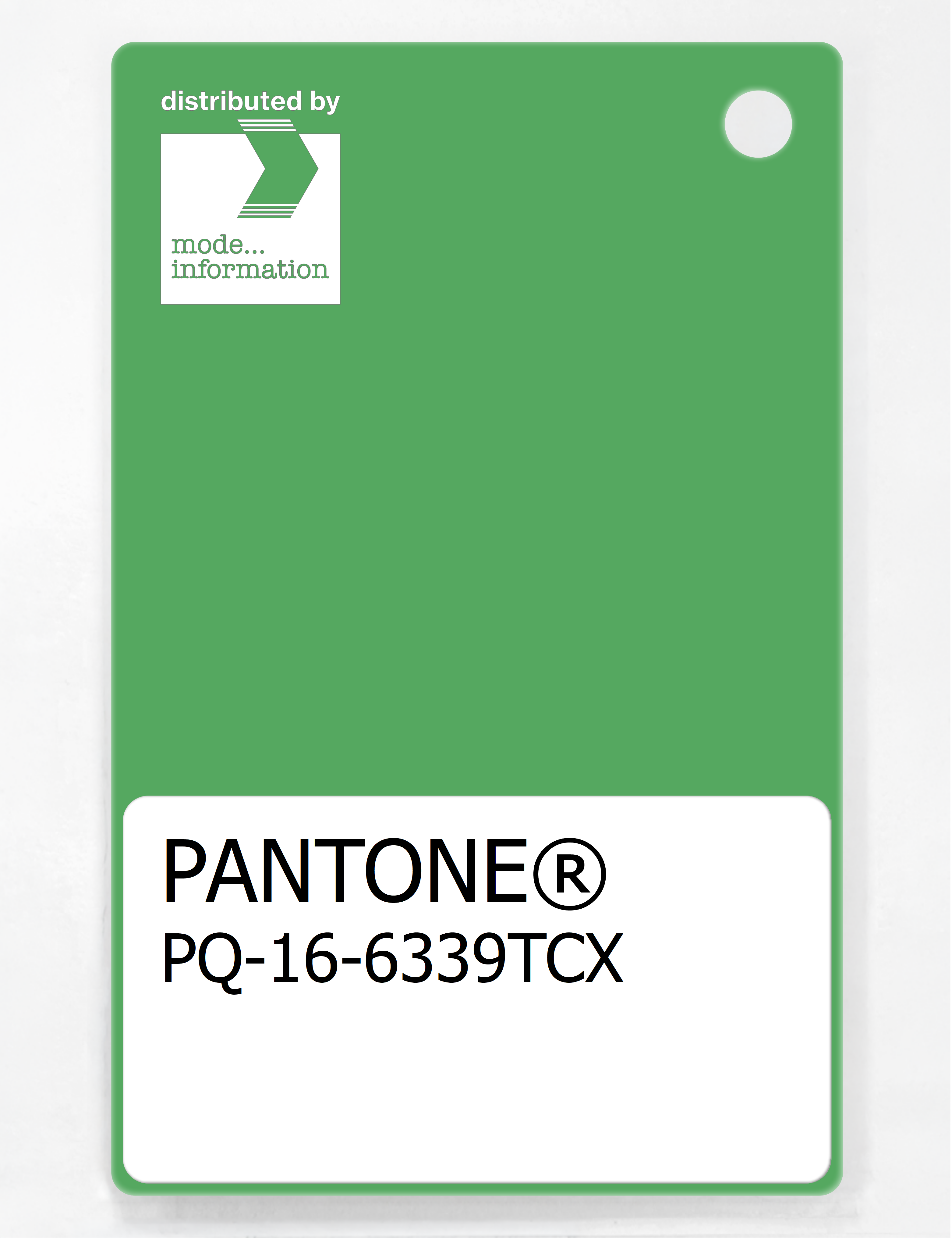 Artikelbild 1 des Artikels “PANTONE® PLASTIC STANDARD CHIP PQ 16-6339 TCX Vibrant Green “
