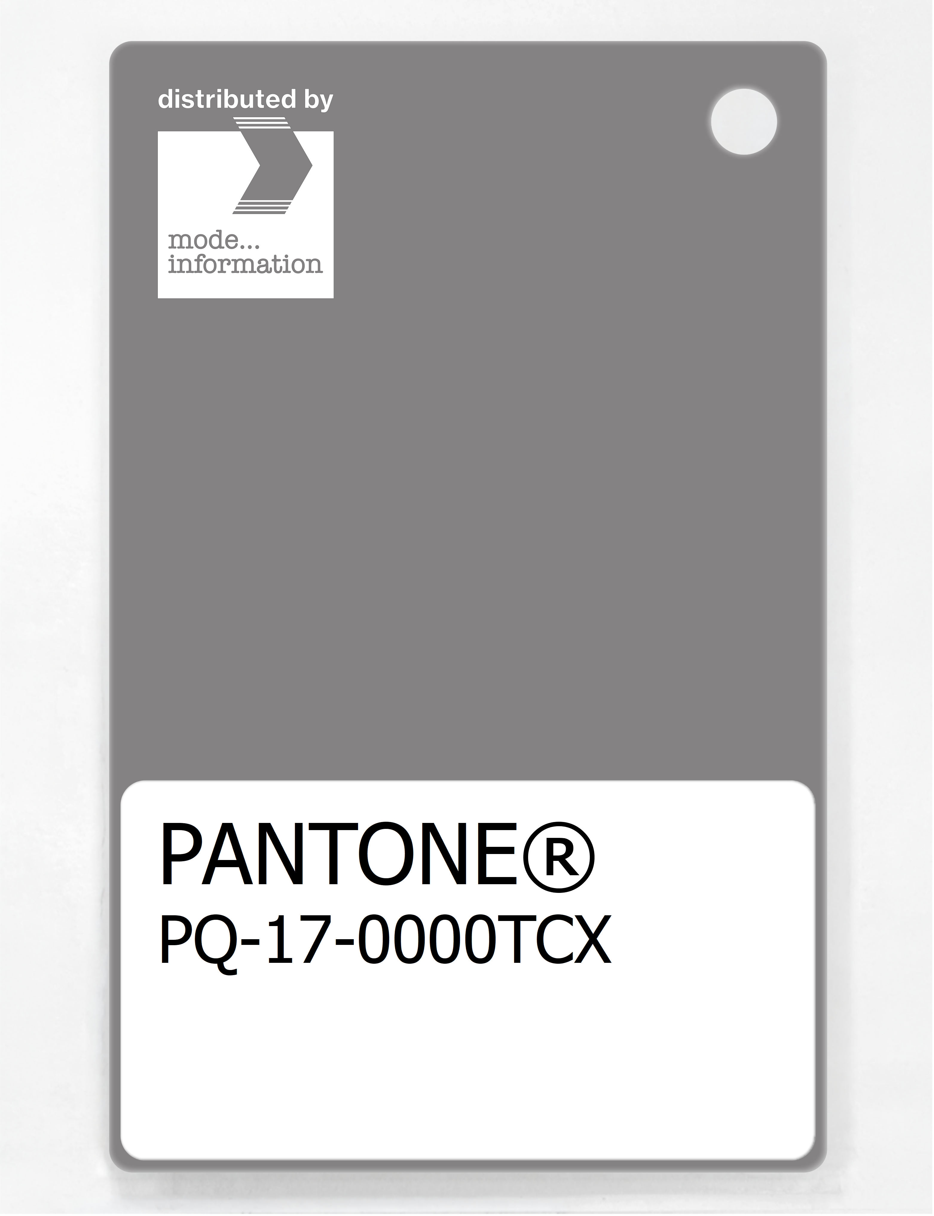 Artikelbild 1 des Artikels “PANTONE® PLASTIC STANDARD CHIP PQ 17-0000 TCX Frost Gray “