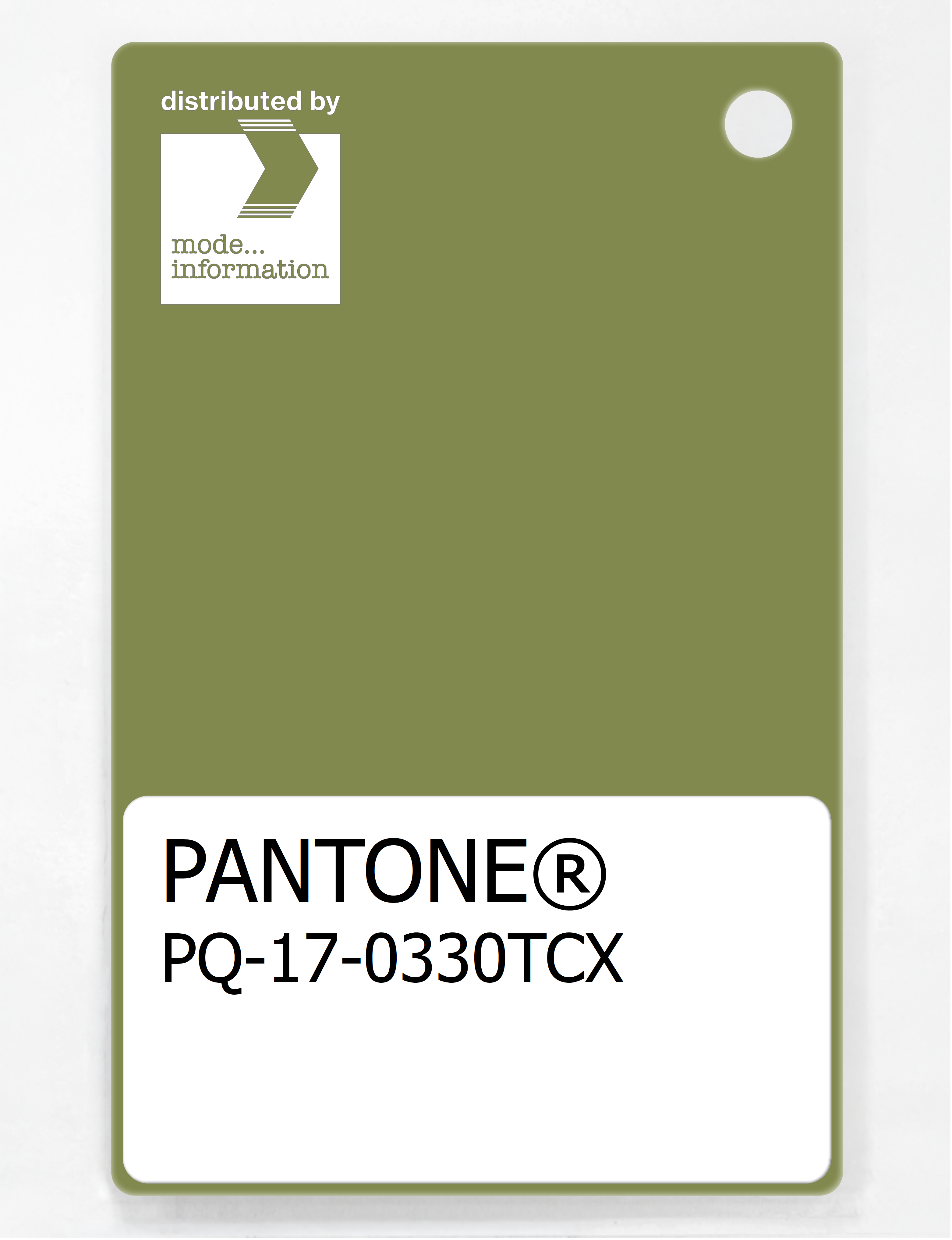 Product image 1 of the product “PANTONE® PLASTIC STANDARD CHIP PQ 17-0330 TCX Turtle Green ”