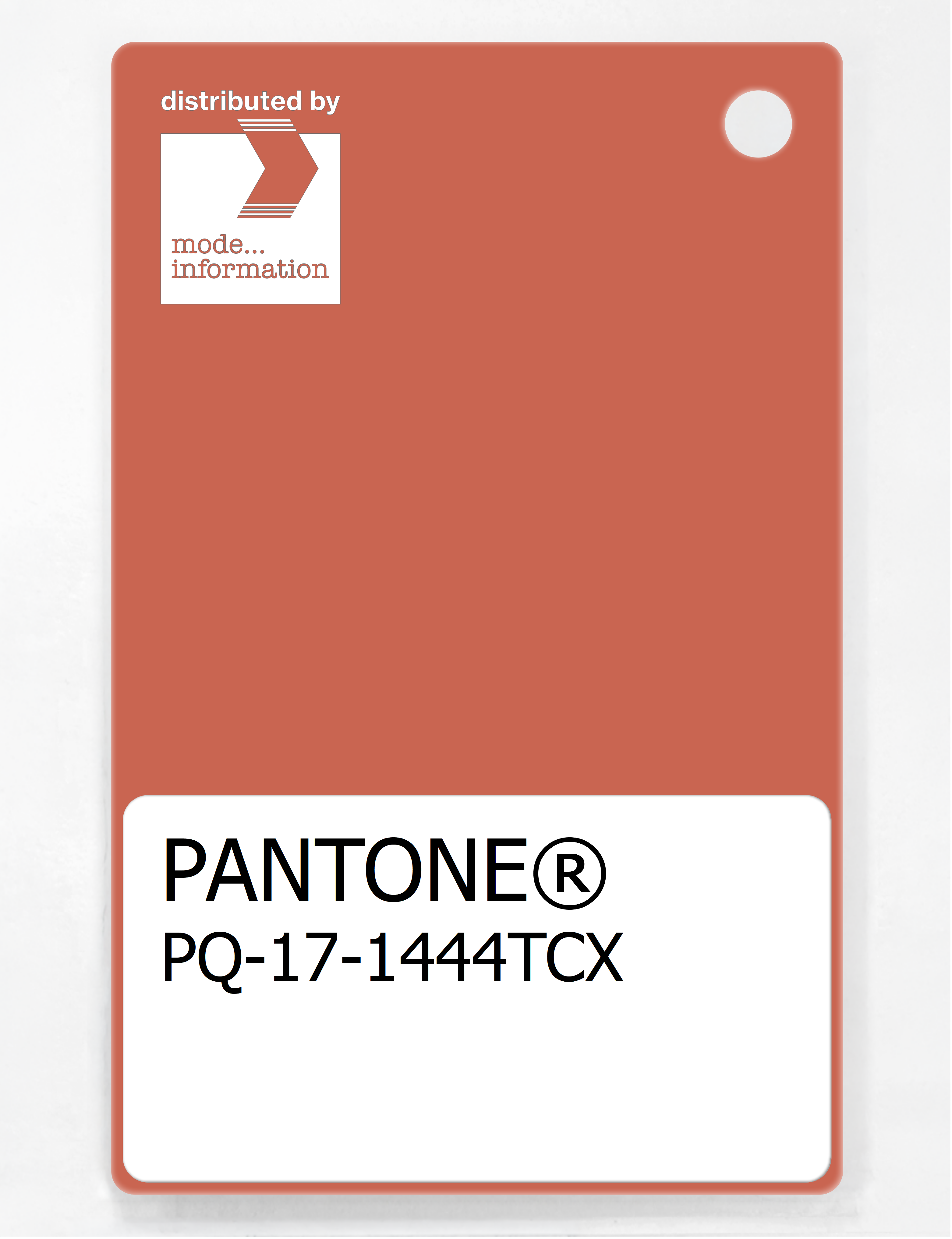 Product image 1 of the product “PANTONE® PLASTIC STANDARD CHIP PQ 17-1444 TCX Ginger ”