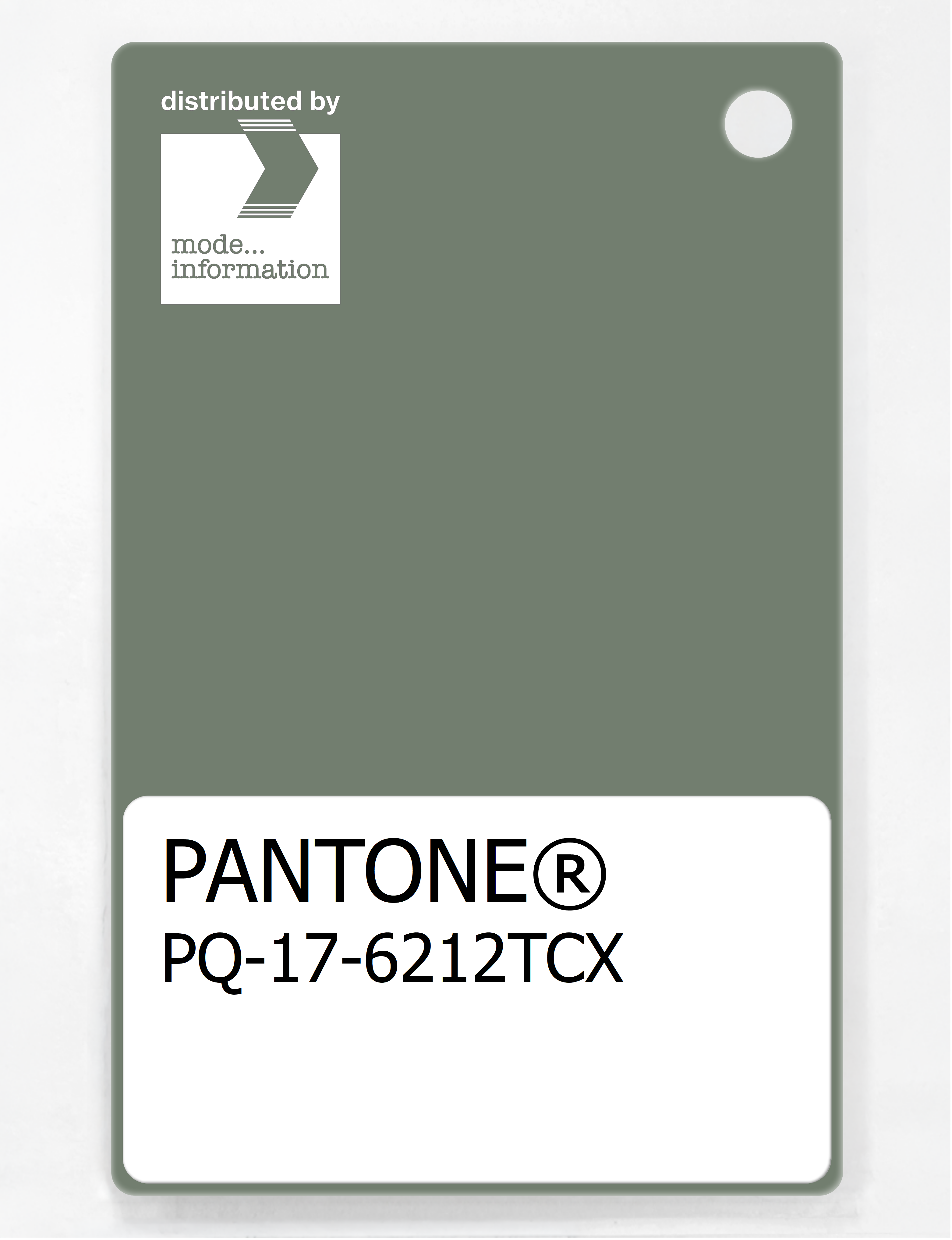 Product image 1 of the product “PANTONE® PLASTIC STANDARD CHIP PQ 17-6212 TCX Sea Spray ”