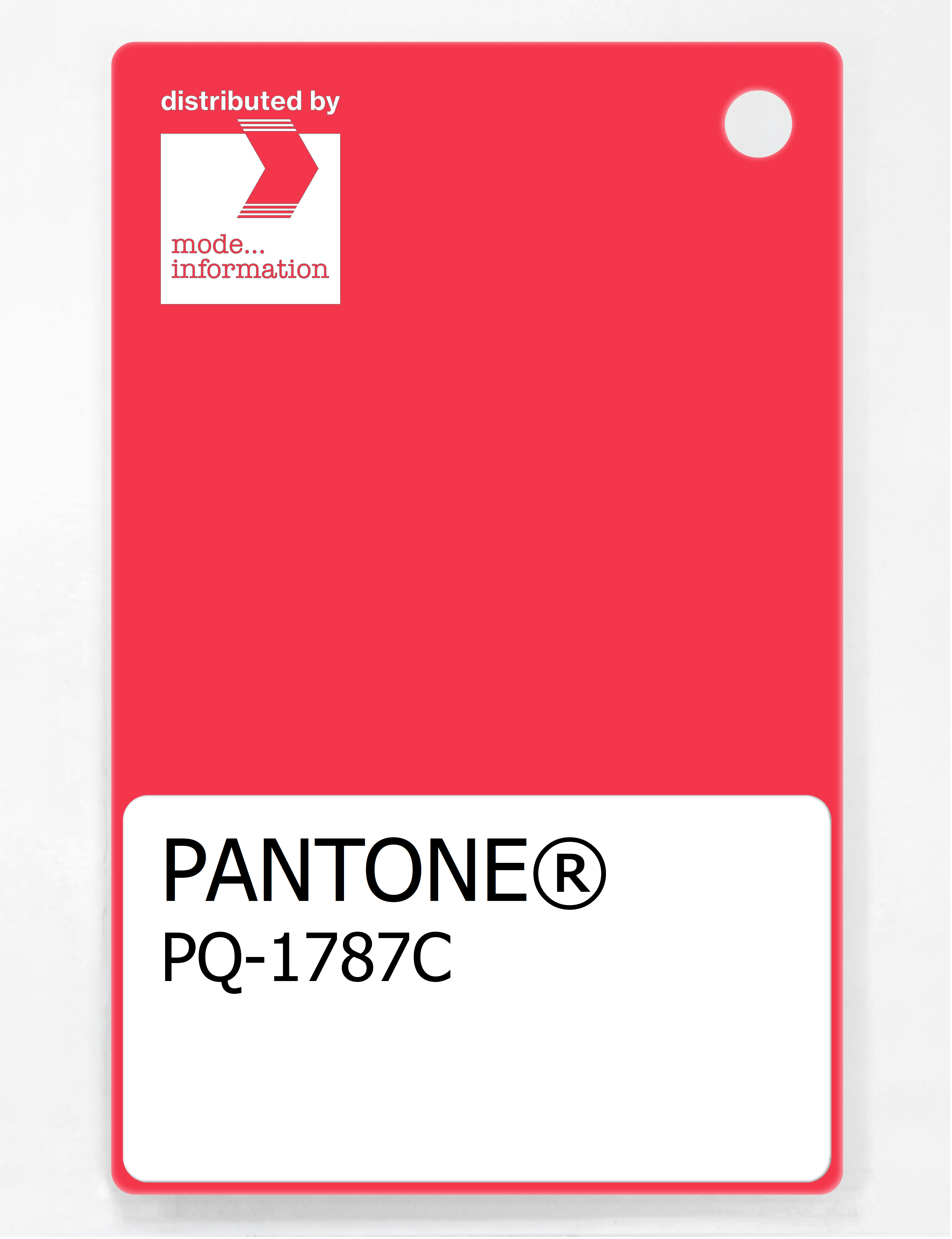 Product image 1 of the product “PANTONE® PLASTIC STANDARD CHIP PQ 1787C ”